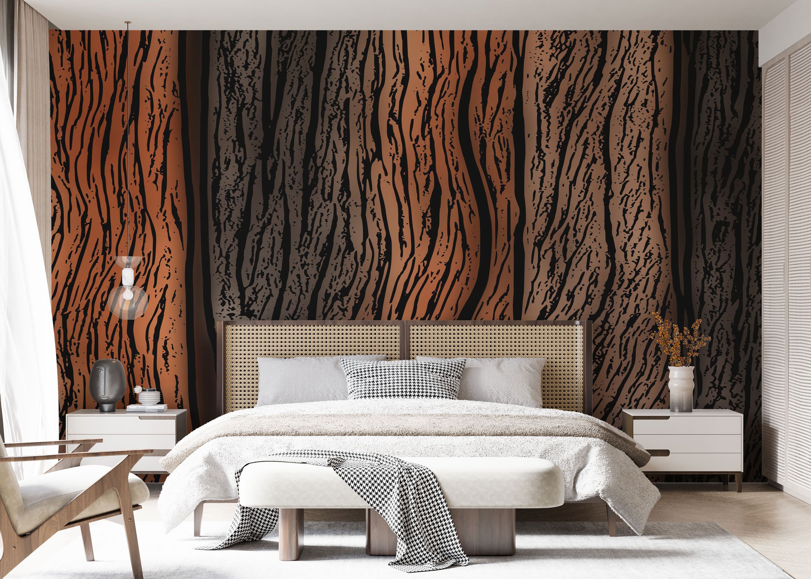 Orange Black Wood mockup 7