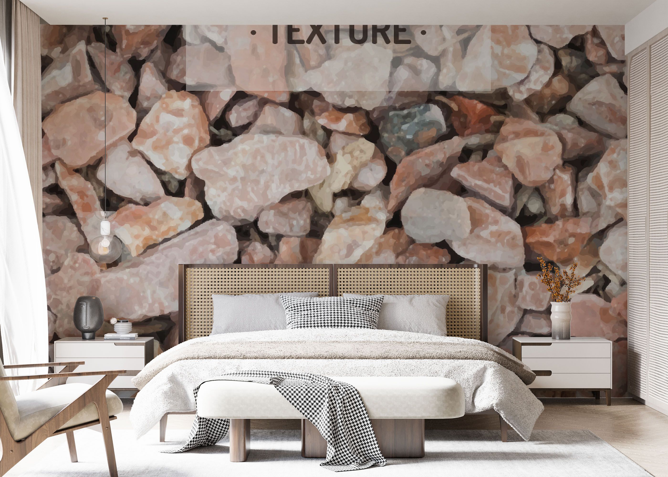 Cream Orange Pebbles mockup 7