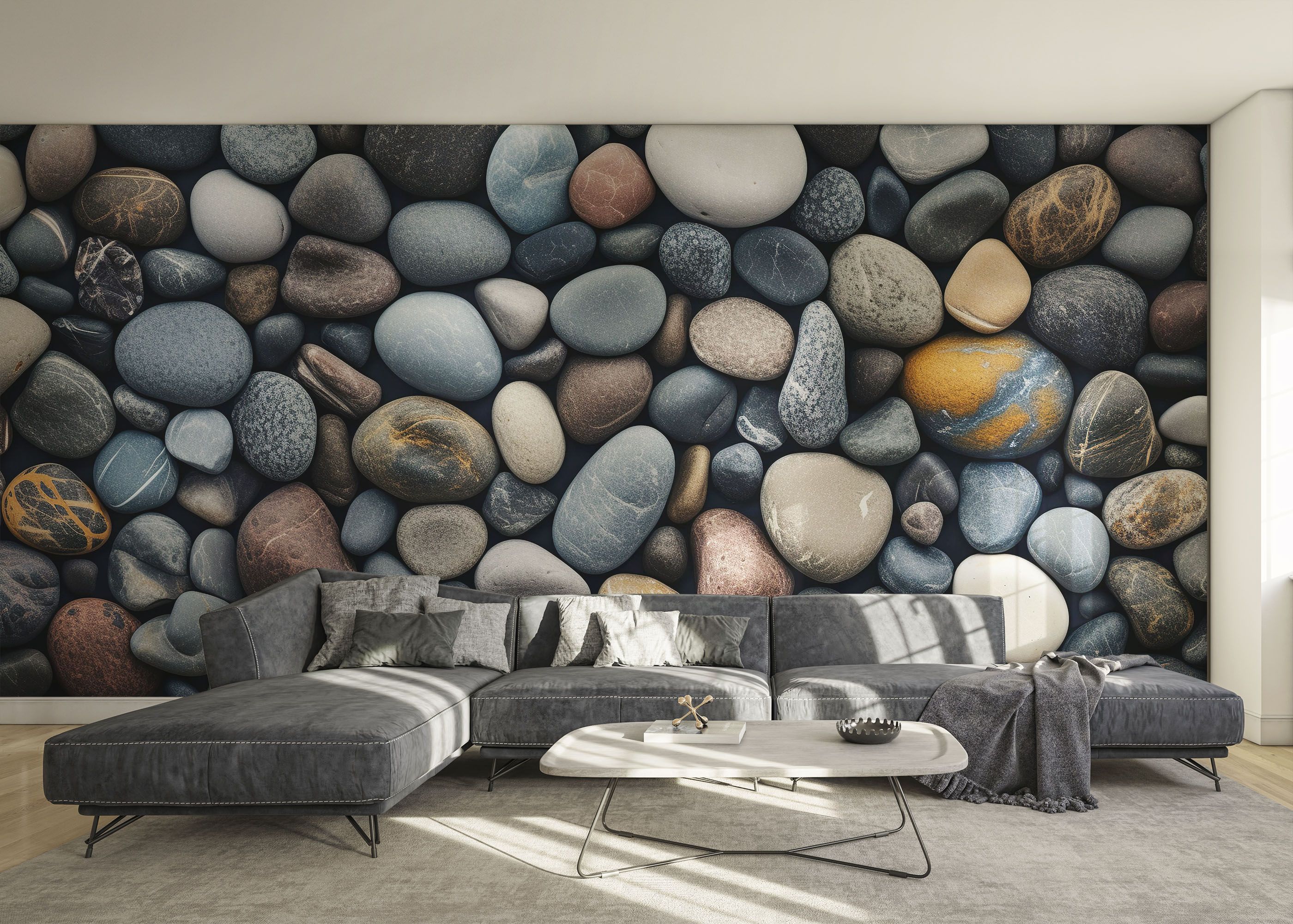 Nature Pebbles Stone mockup 0