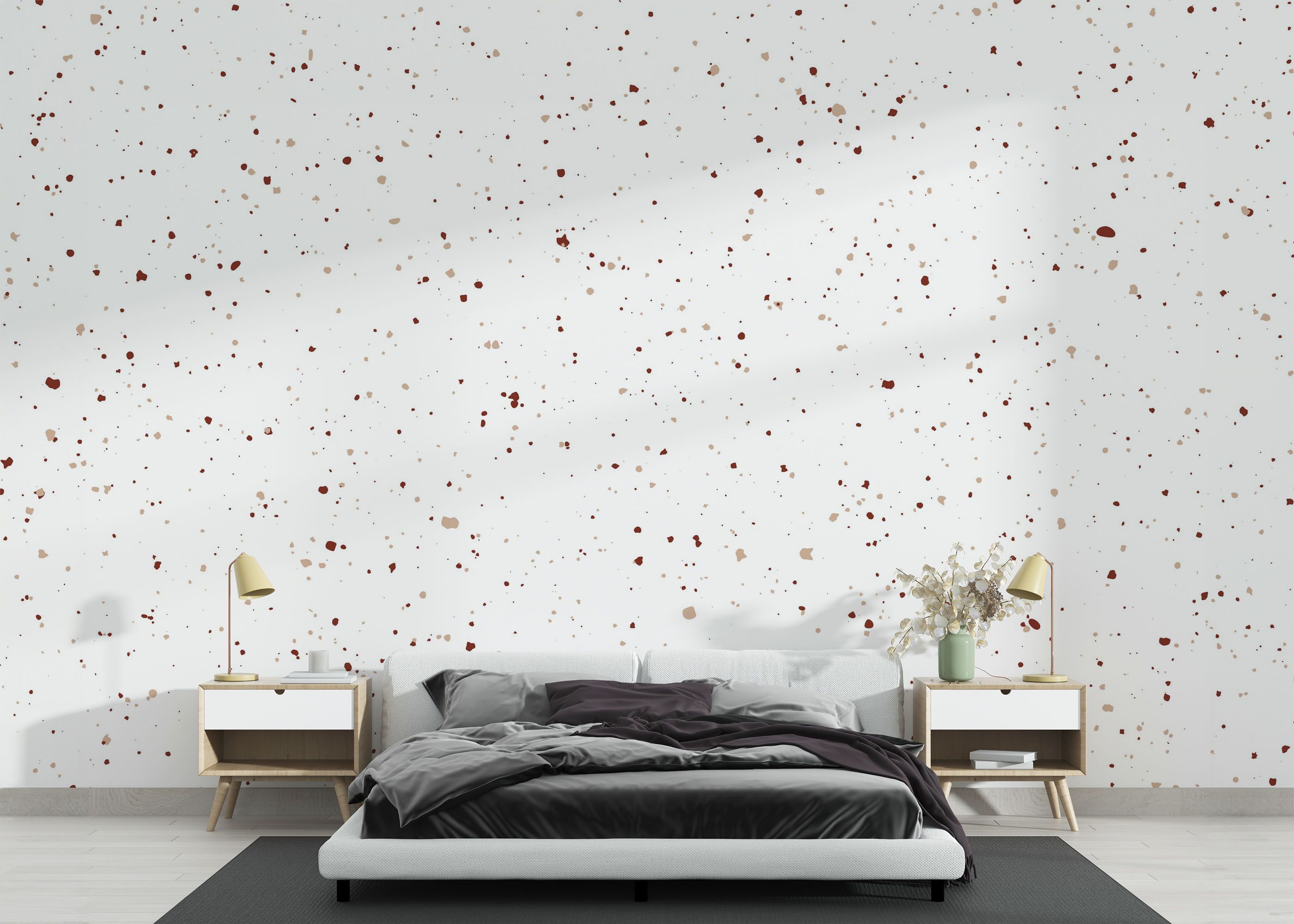 Small Pebbles Wall mockup 3
