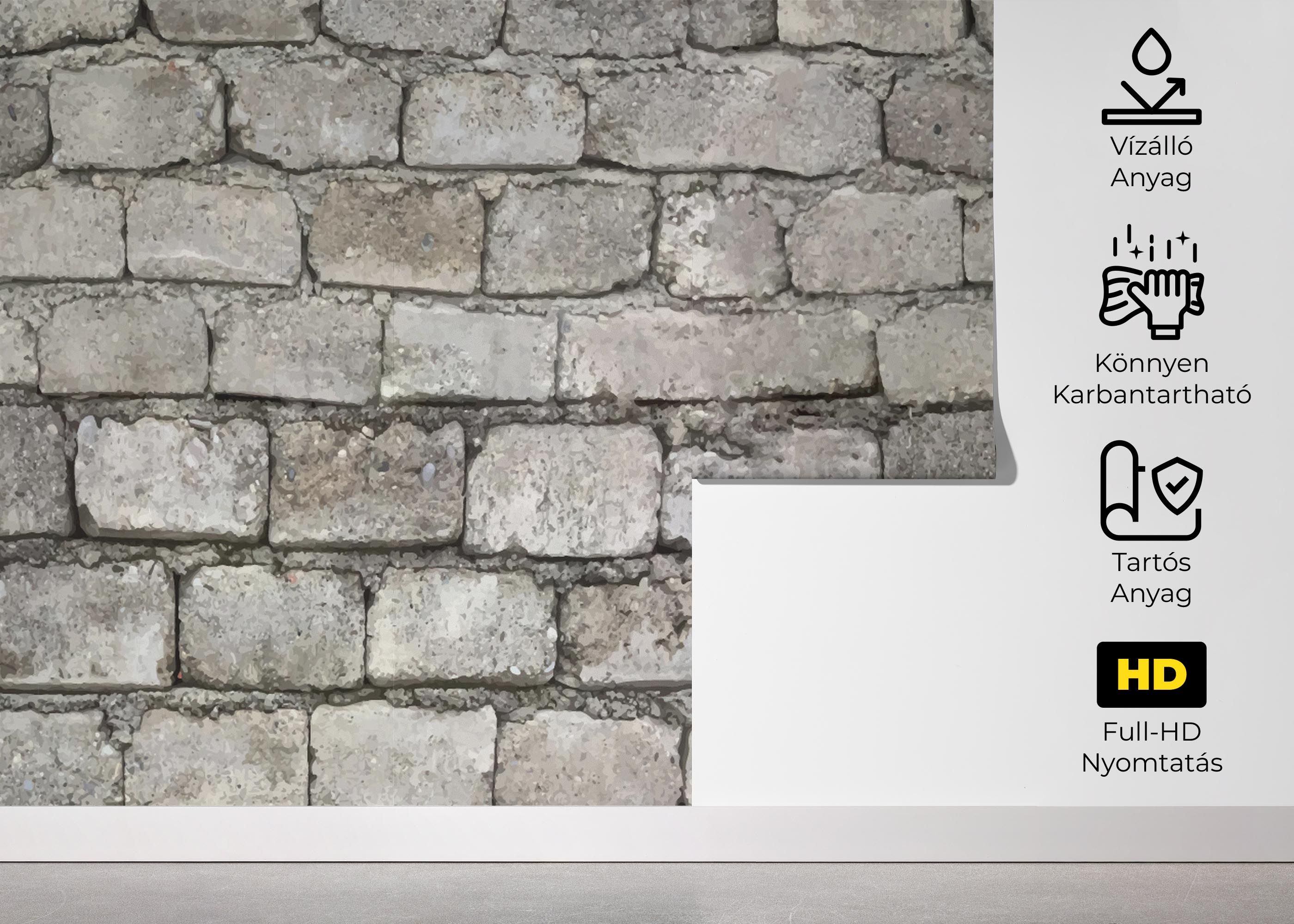 Realistic Stone Brick mockup 5