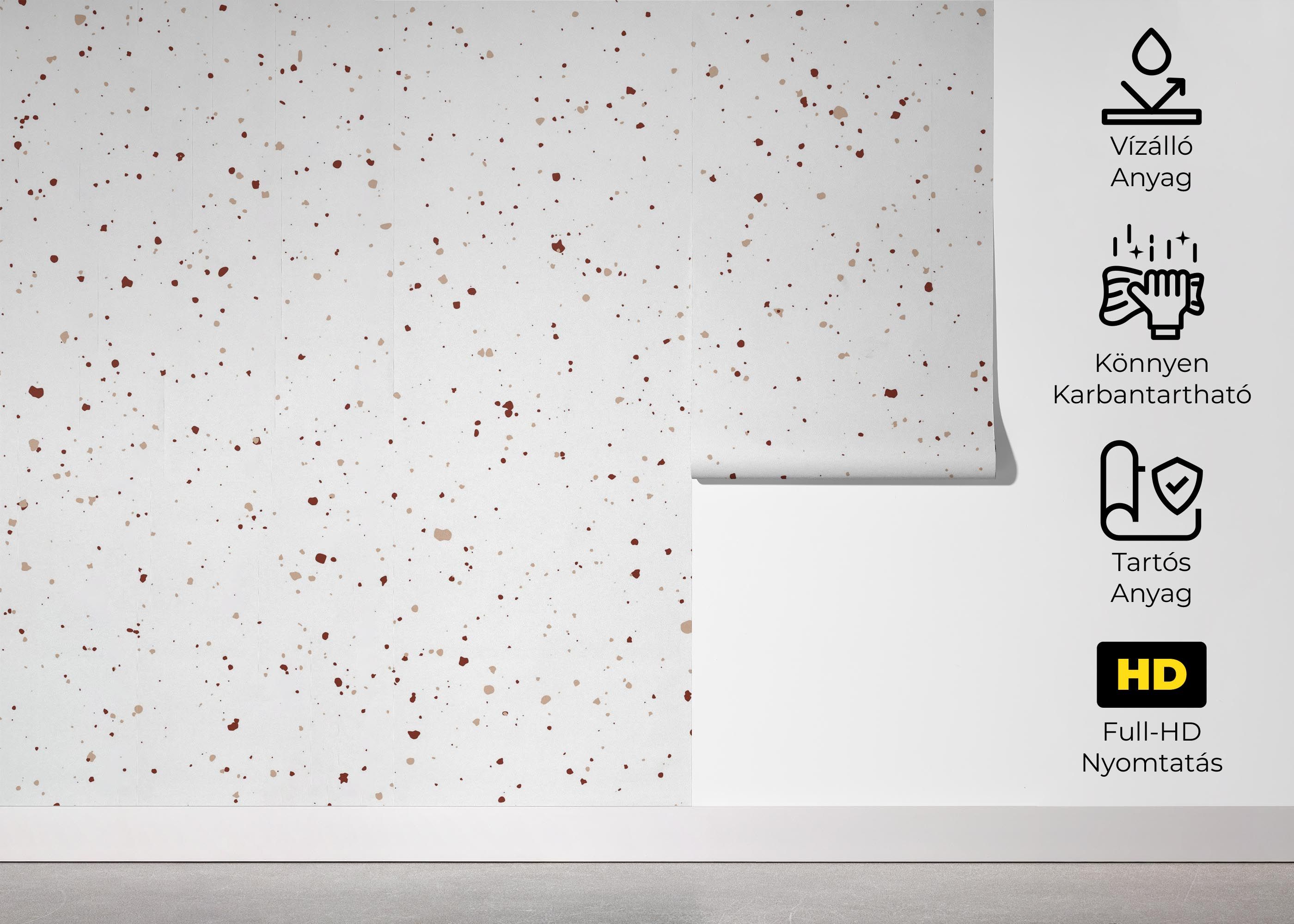 Small Pebbles Wall mockup 5