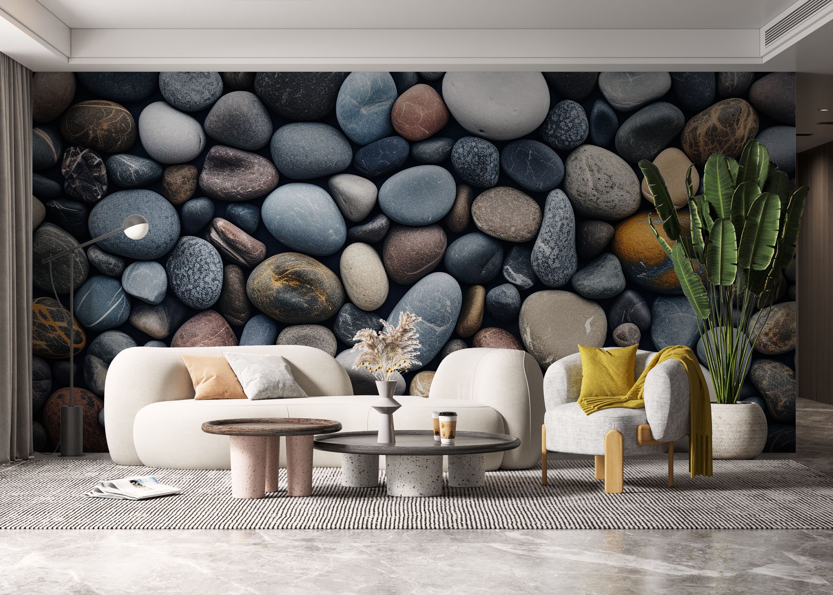 Nature Pebbles Stone mockup 6