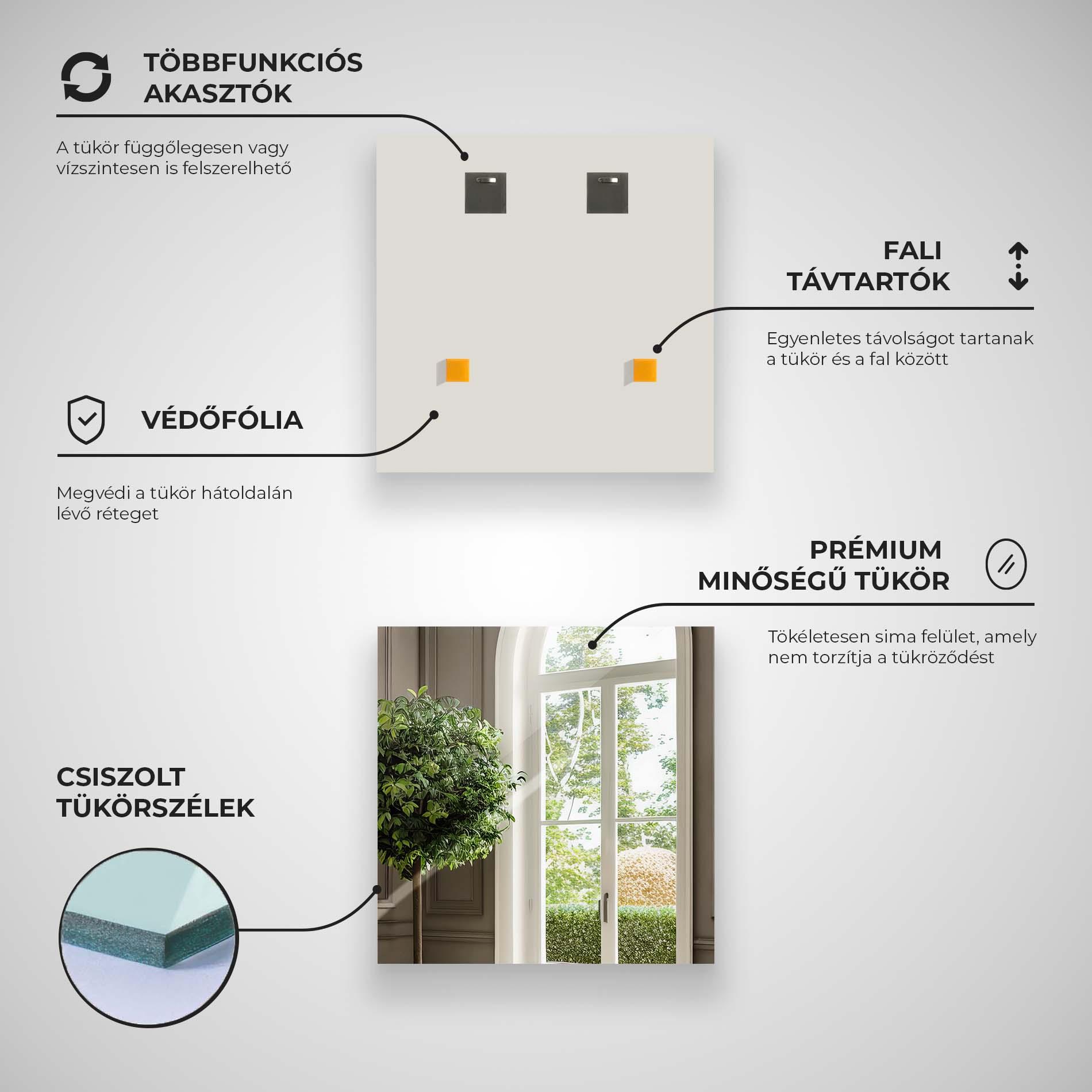 Négyzet Tükör mockup 7