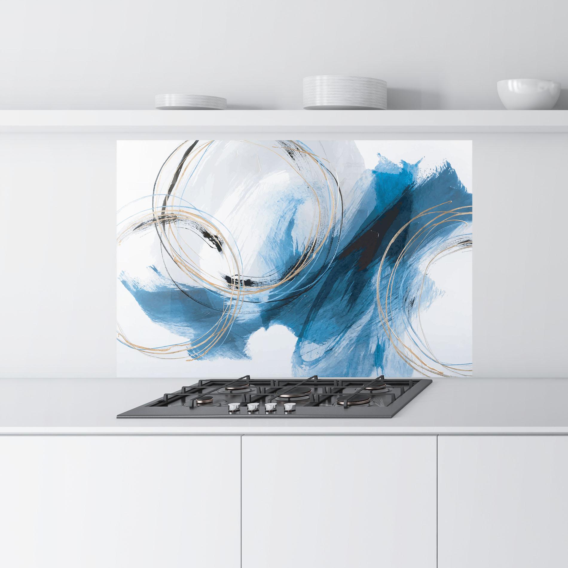 Konyhai üveg hátfal Beautiful Abstract Painting mockup 9