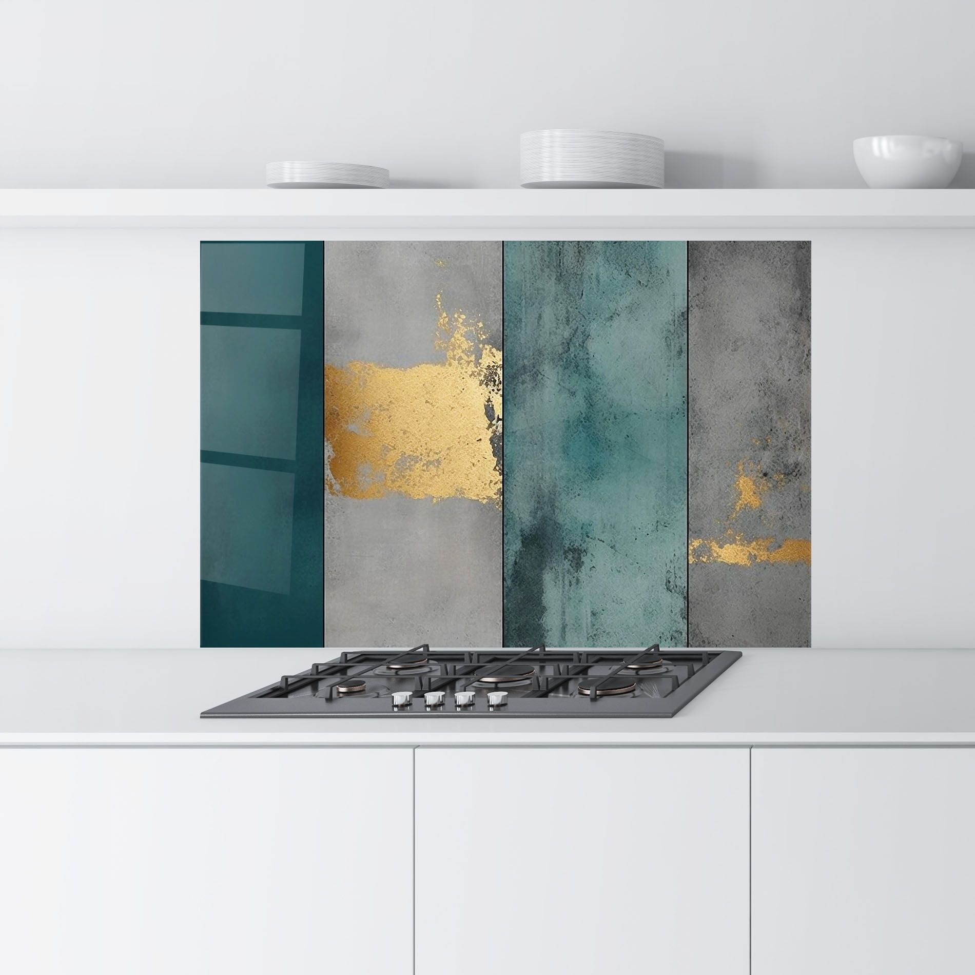 Green Colors With Gold mockup 9