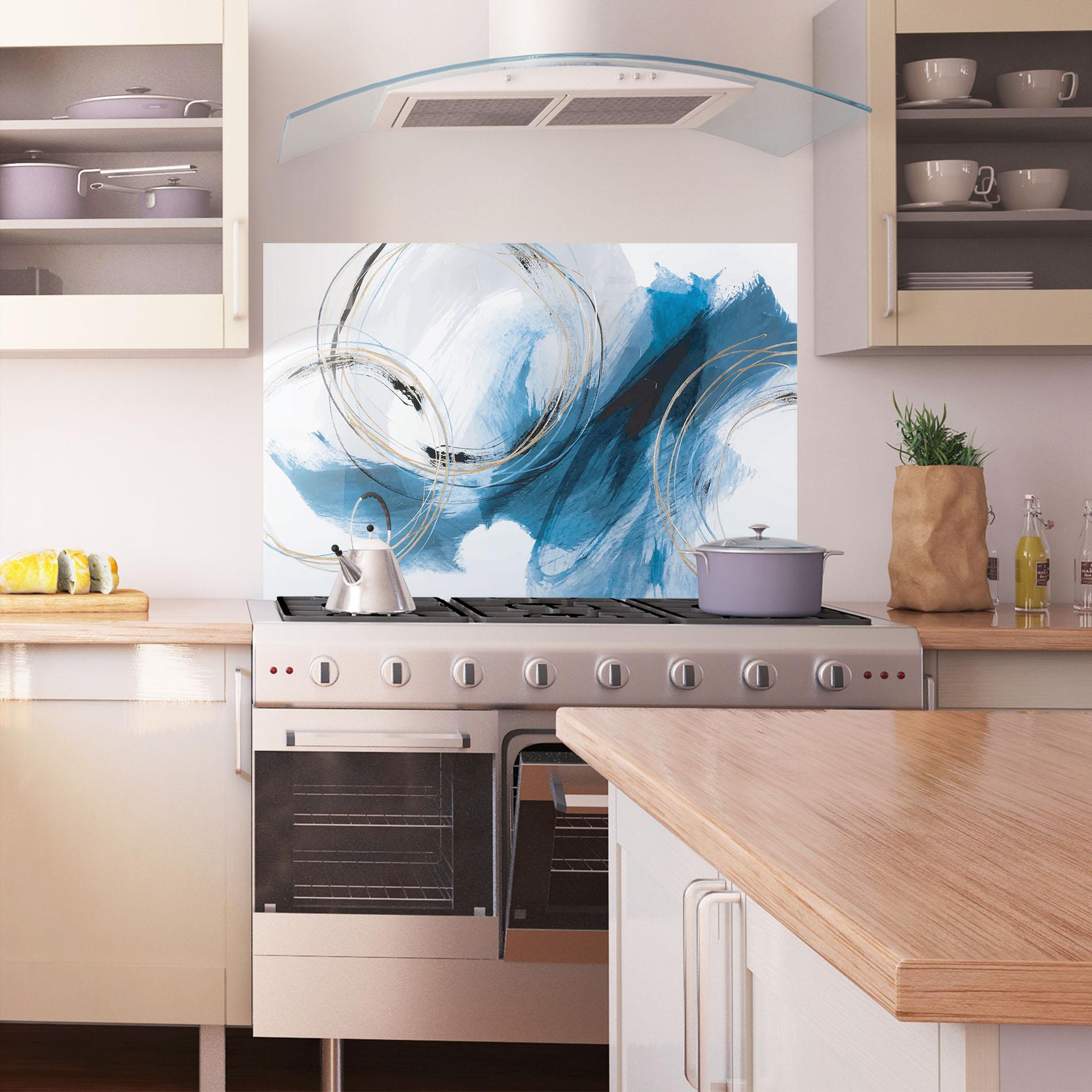 Konyhai üveg hátfal Beautiful Abstract Painting mockup 1