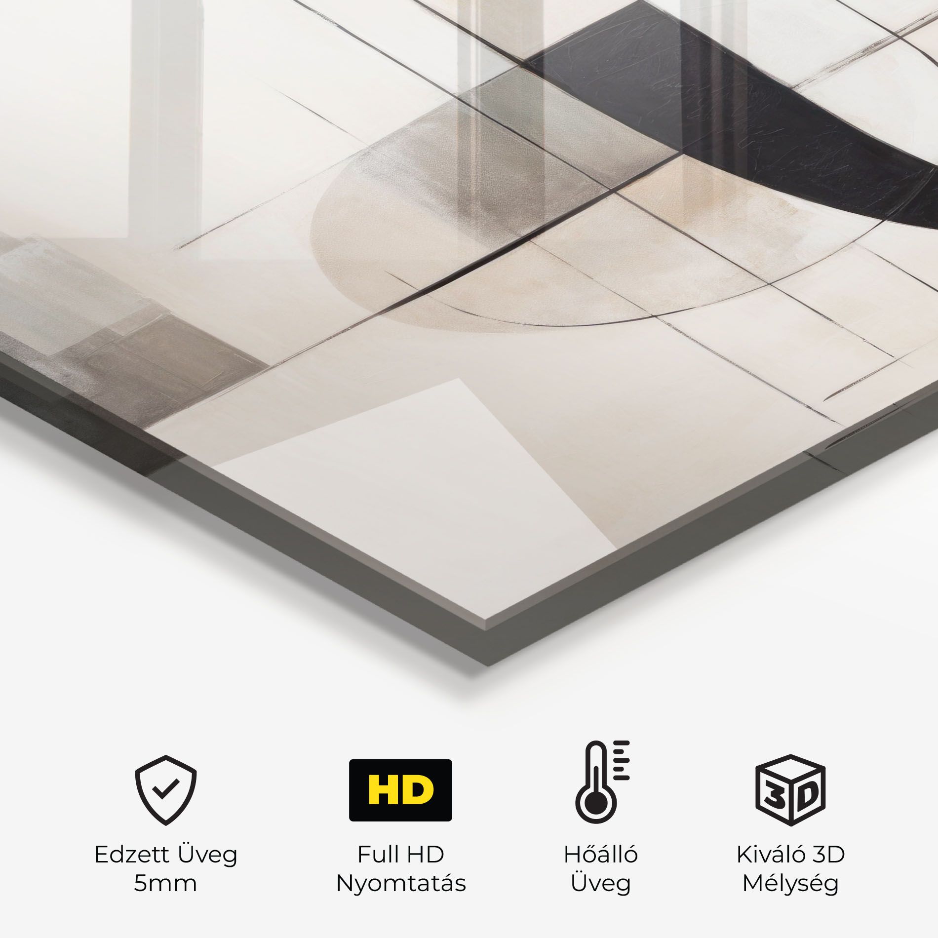 Black Abstract Lines mockup 2