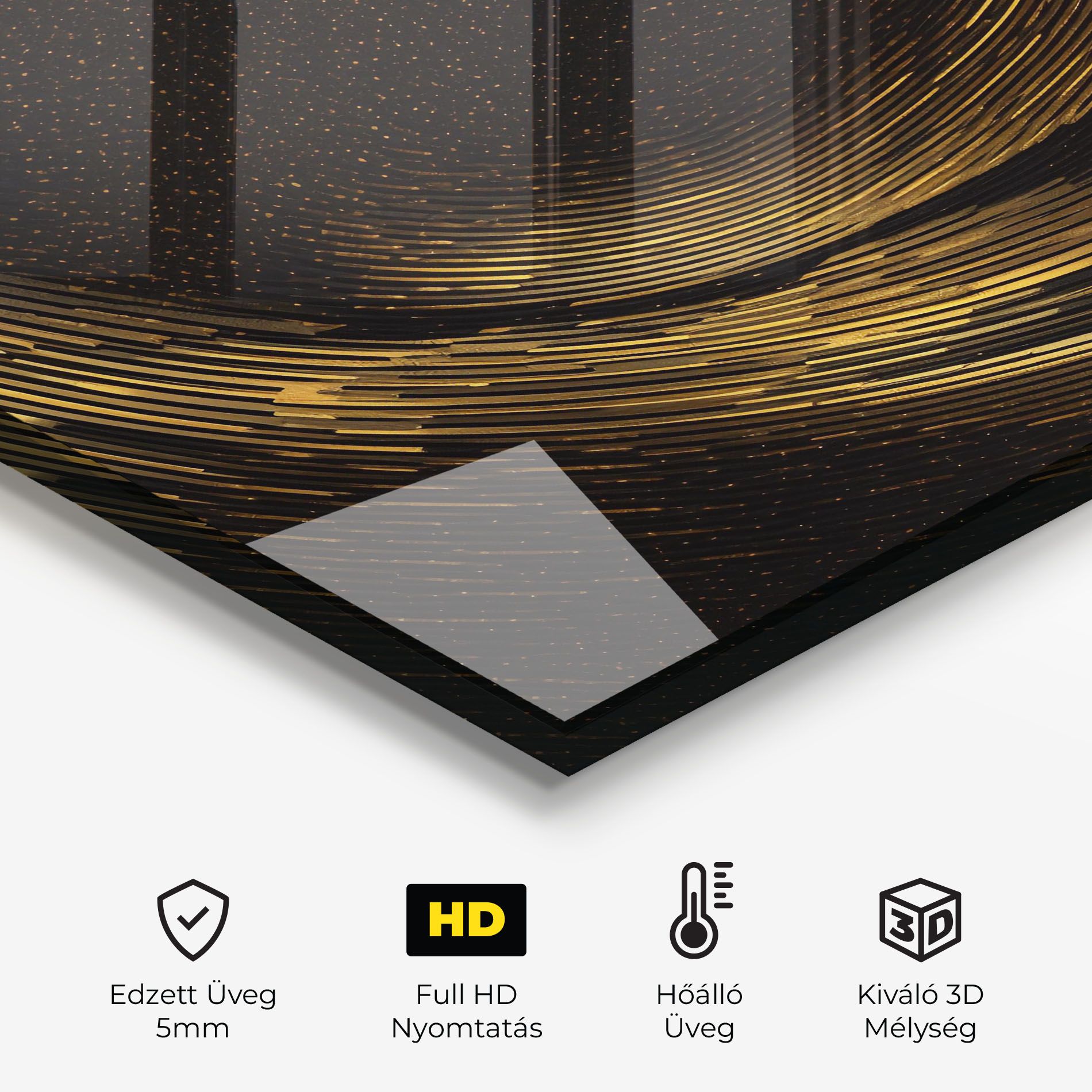 Black Painting With Gold mockup 2