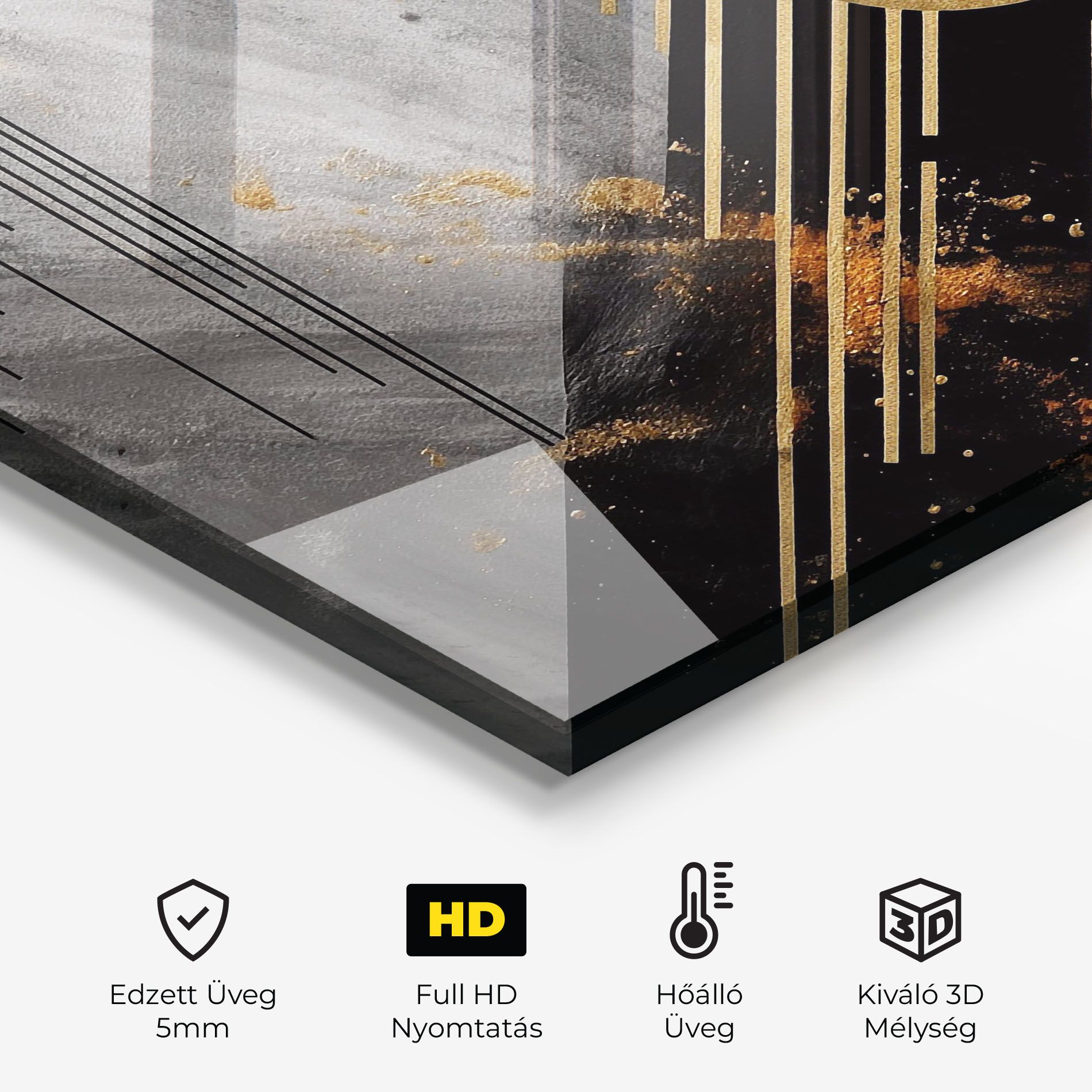 Gold Circle With Lines mockup 2