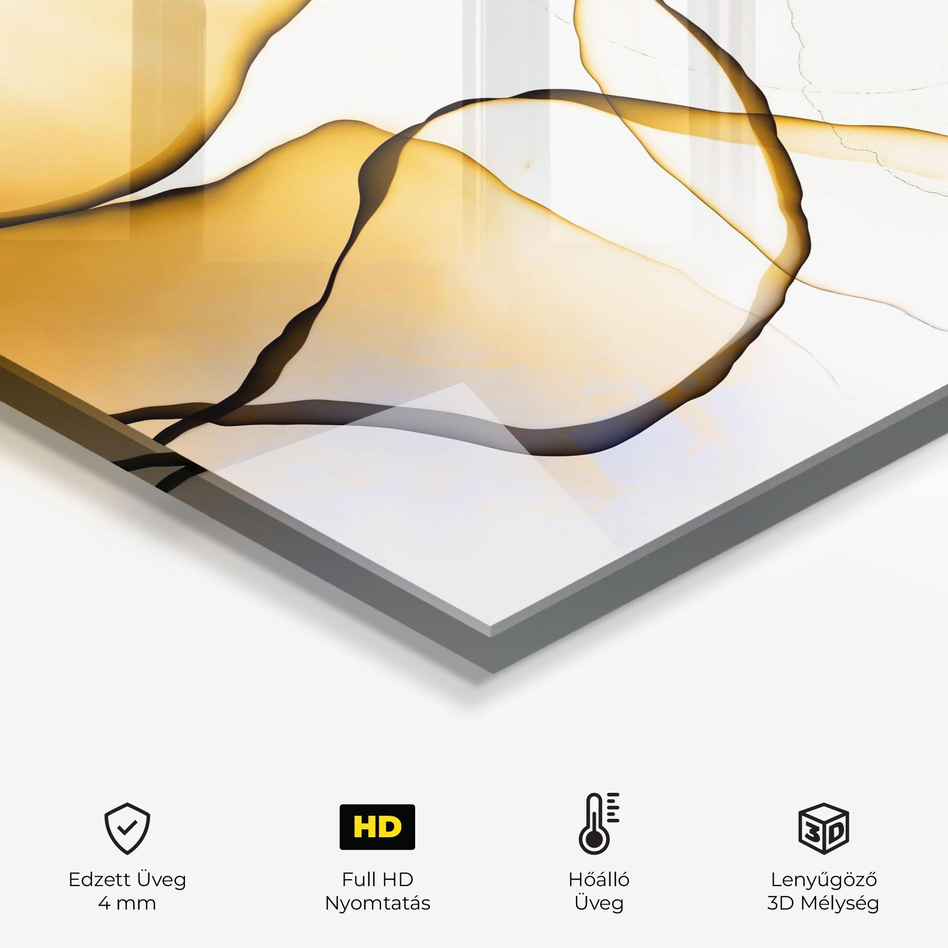 Konyhai üveg hátfal Abstract Alcohol Ink mockup 2