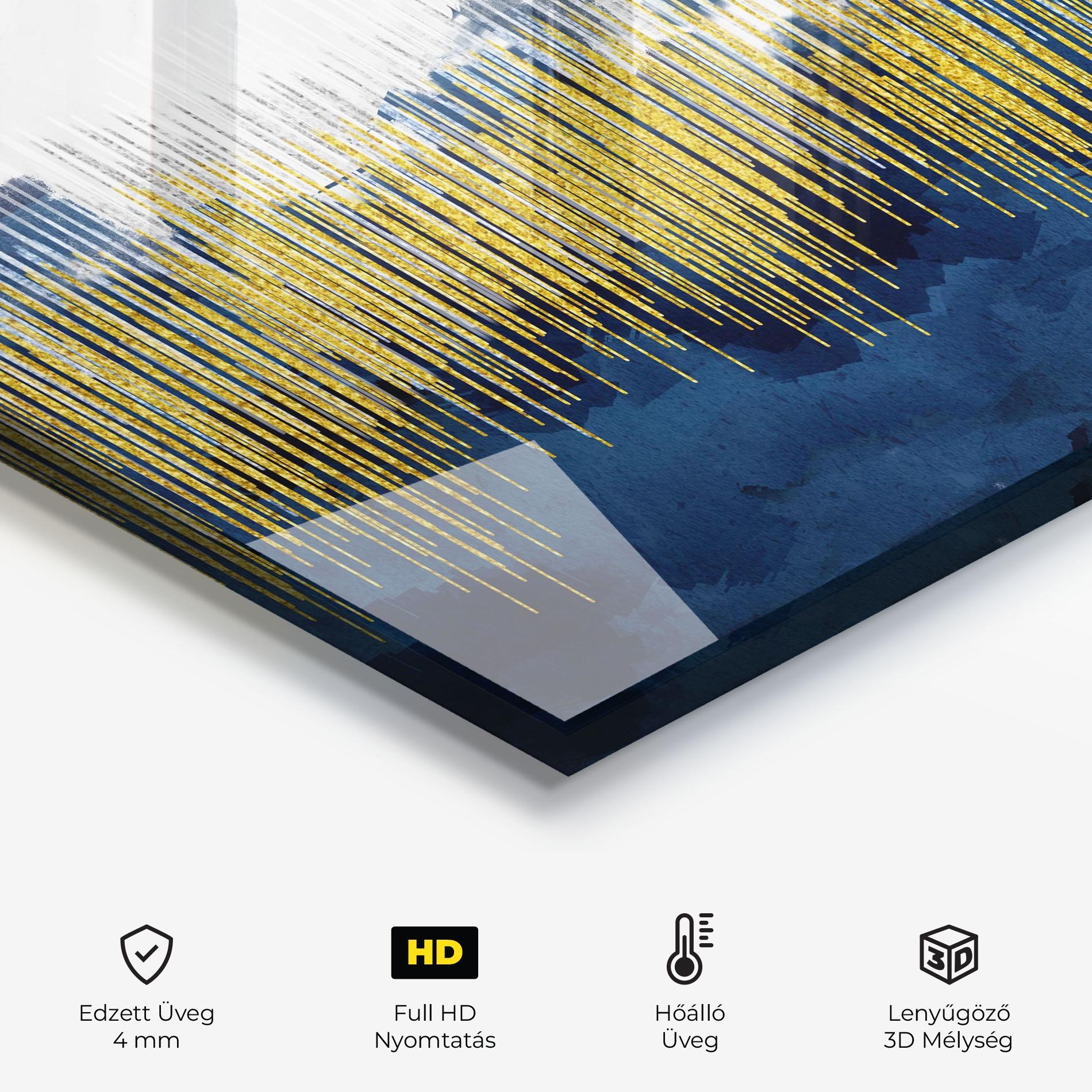 Konyhai üveg hátfal Abstract Marble Art mockup 2