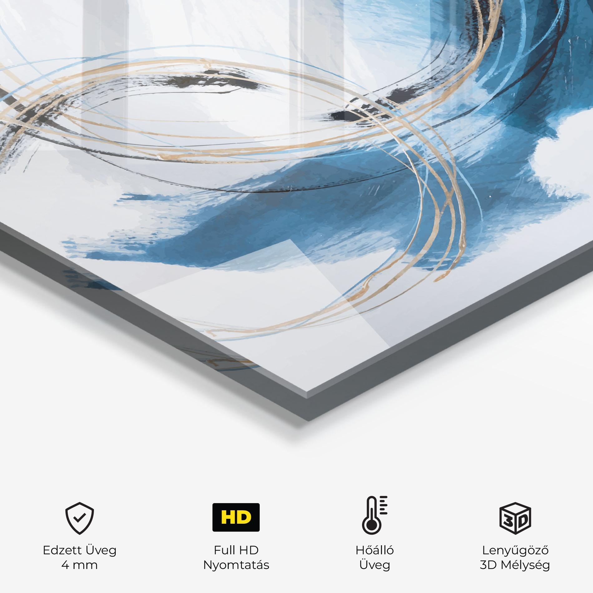 Konyhai üveg hátfal Beautiful Abstract Painting mockup 2