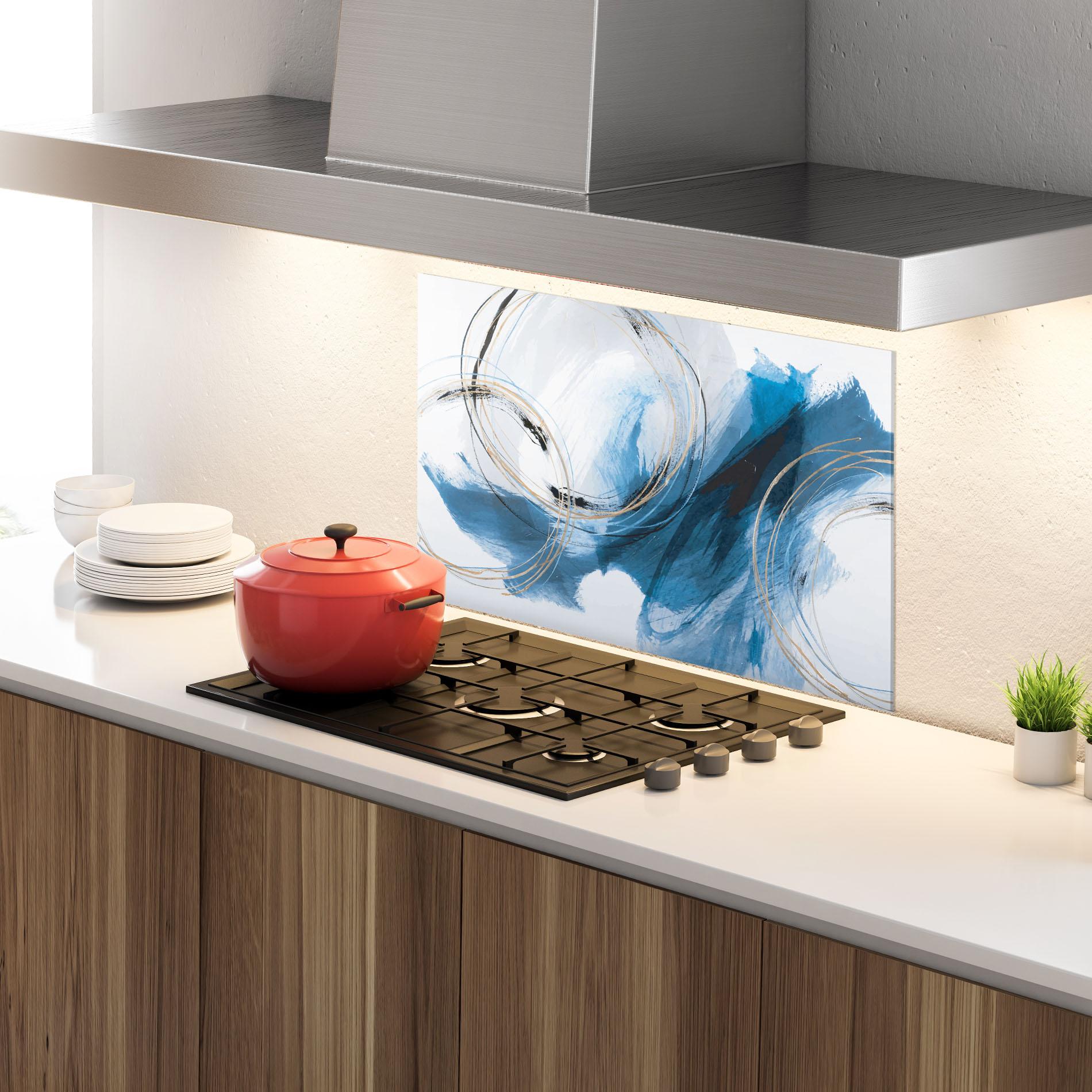 Konyhai üveg hátfal Beautiful Abstract Painting mockup 4