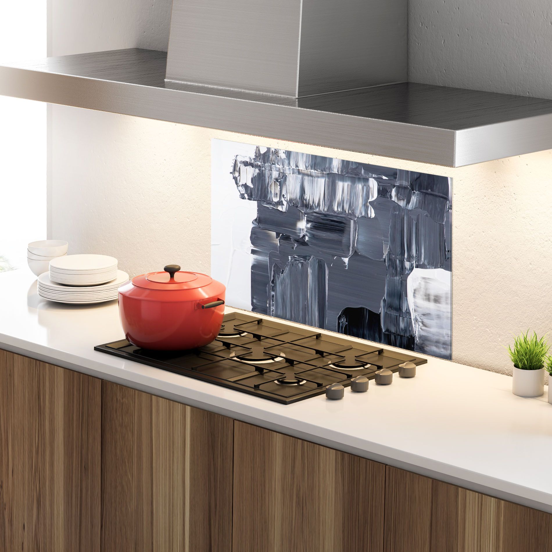 Black Acrylic Painting mockup 4