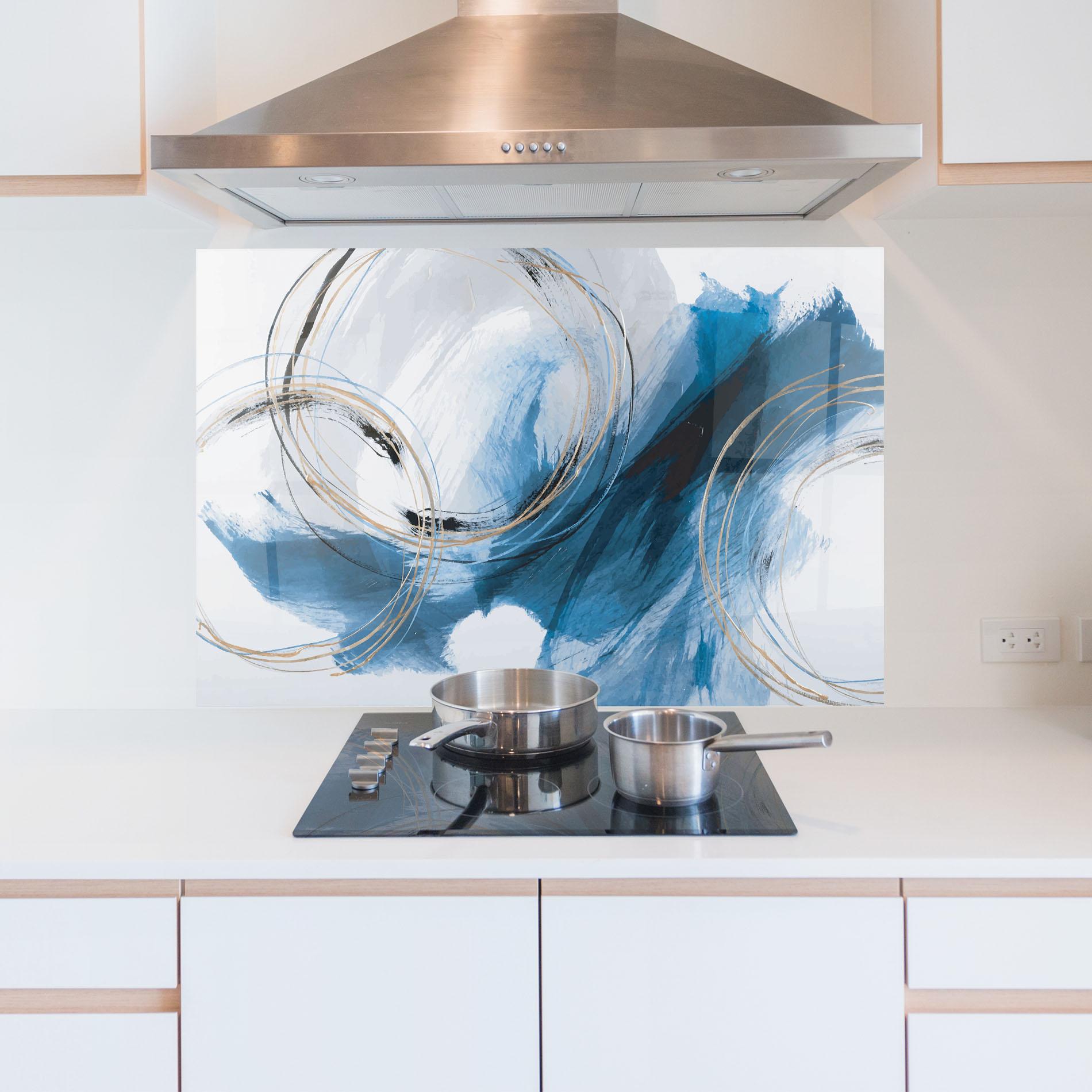 Konyhai üveg hátfal Beautiful Abstract Painting mockup 5