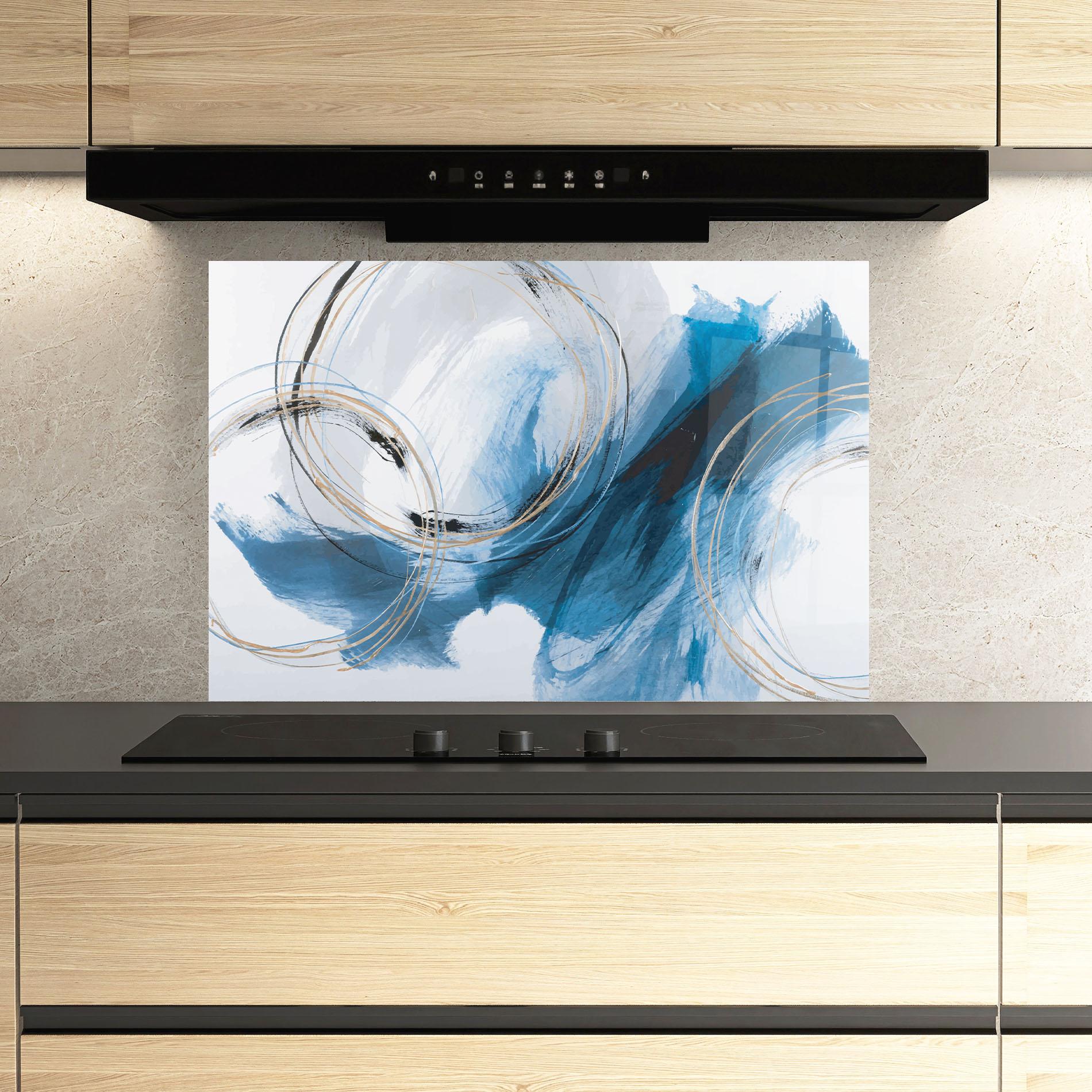 Konyhai üveg hátfal Beautiful Abstract Painting mockup 3