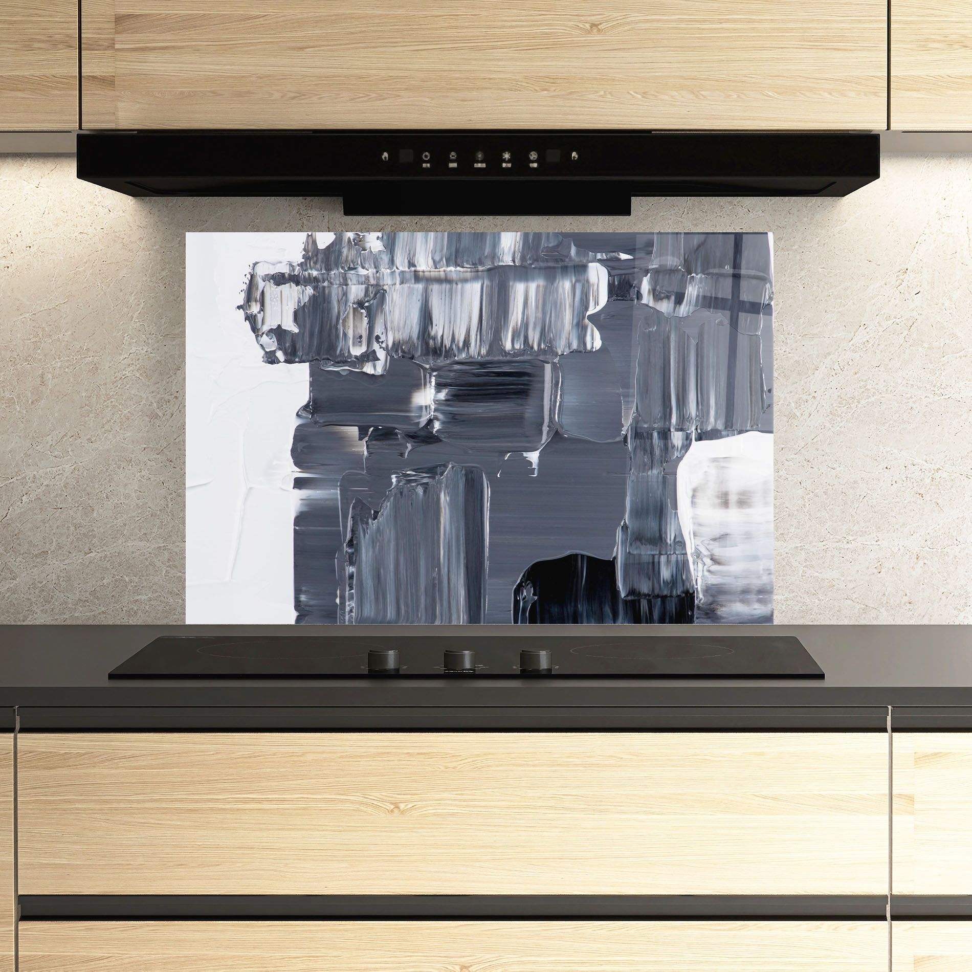 Black Acrylic Painting mockup 3