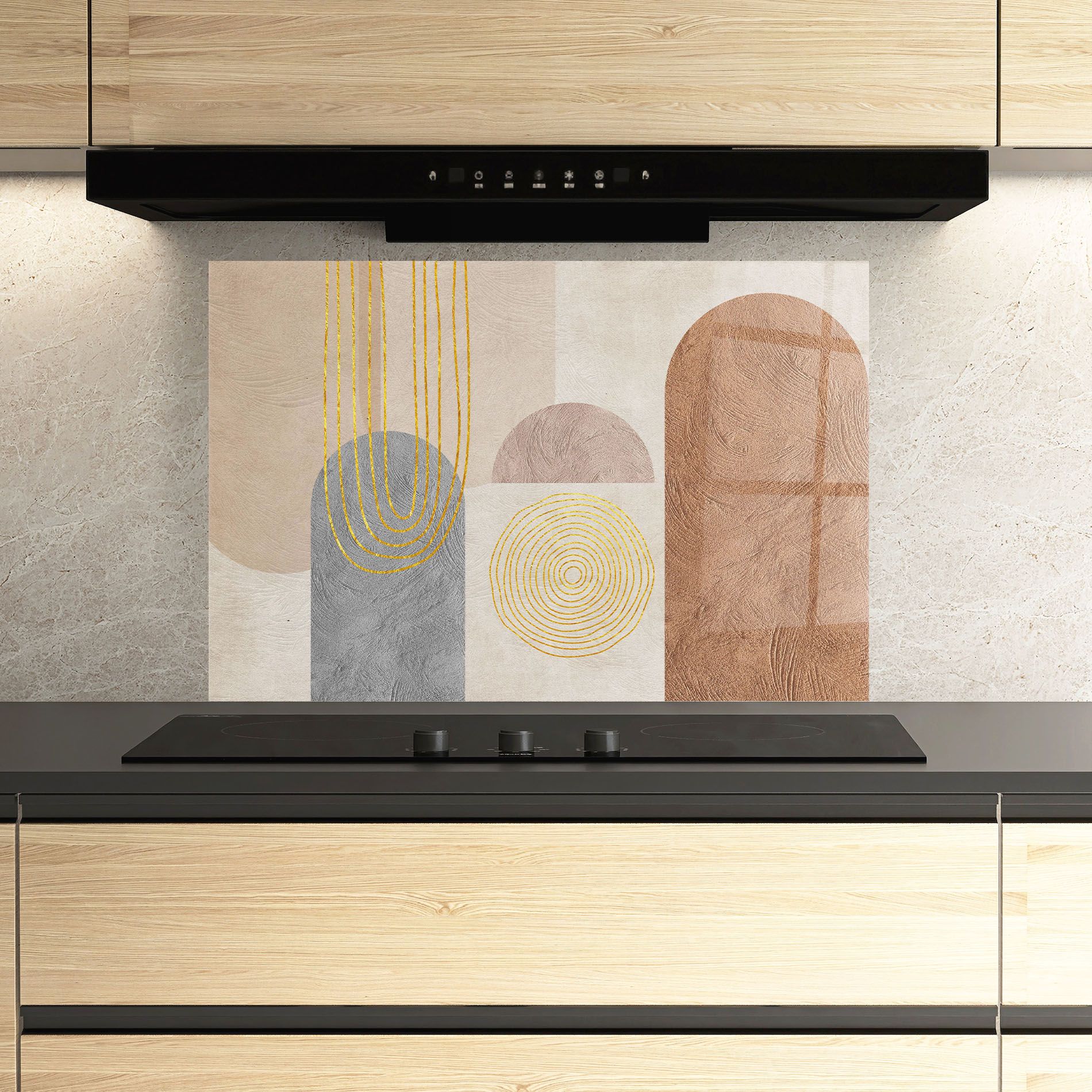 Gray Orange Painting mockup 3