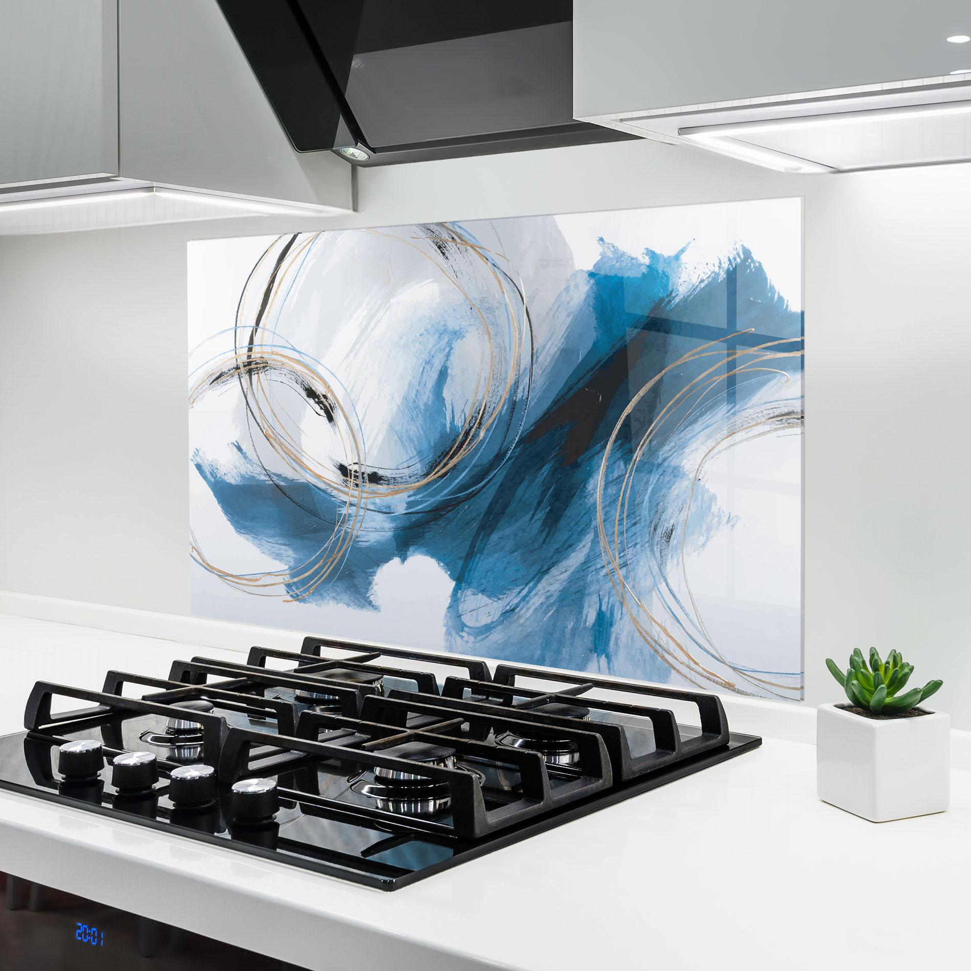 Konyhai üveg hátfal Beautiful Abstract Painting mockup 6
