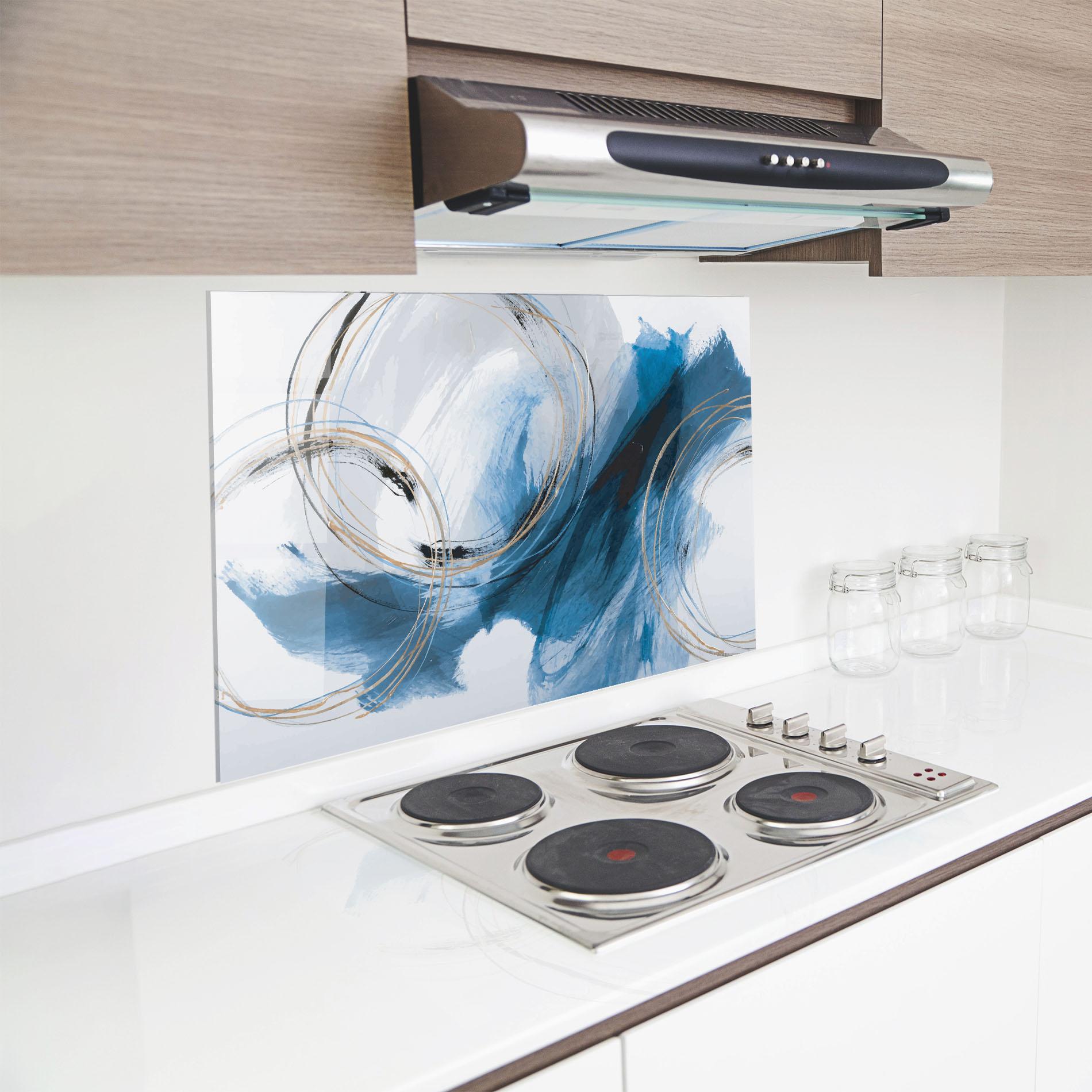 Konyhai üveg hátfal Beautiful Abstract Painting mockup 8