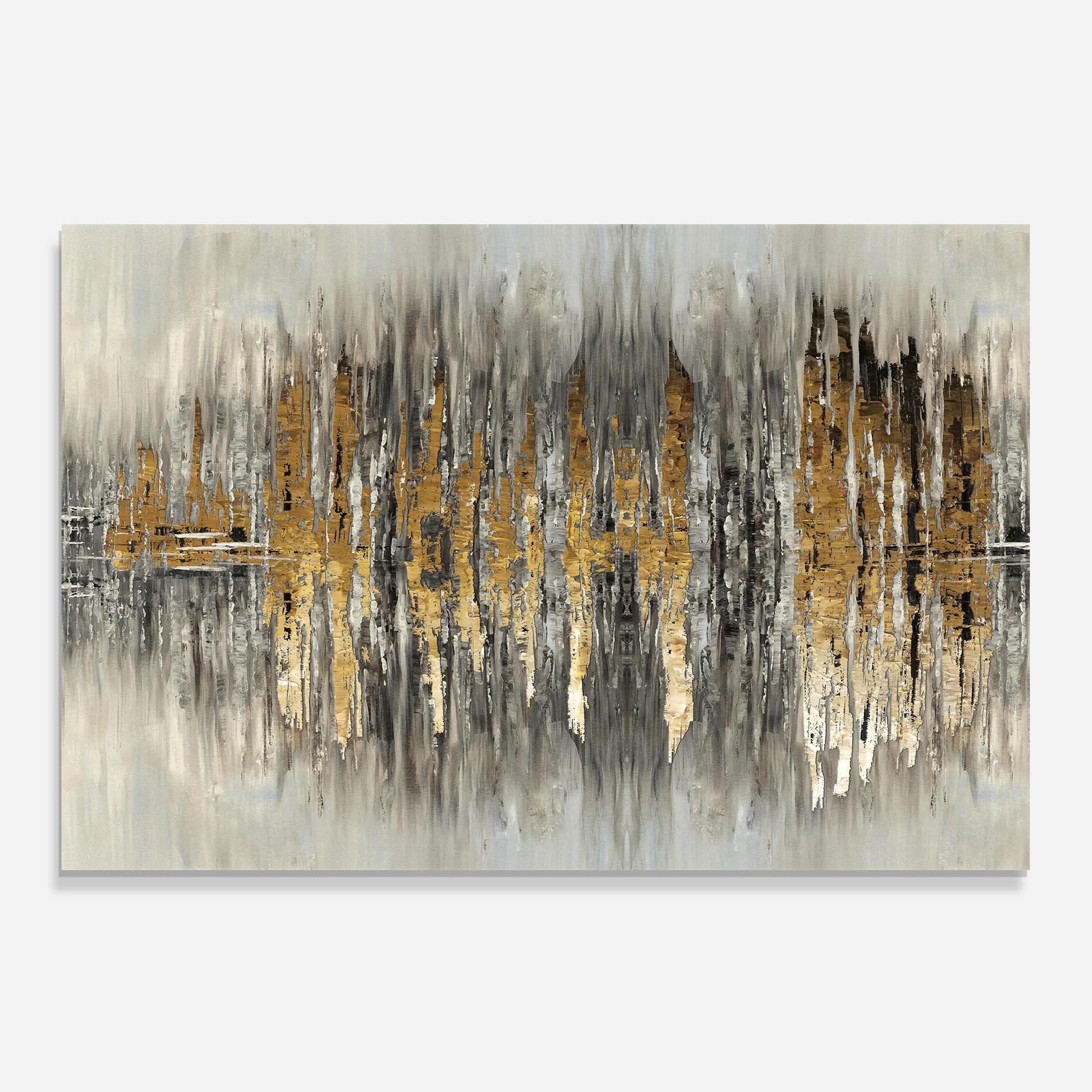 Konyhai üveg hátfal Acrylic Silver Paint mockup 0