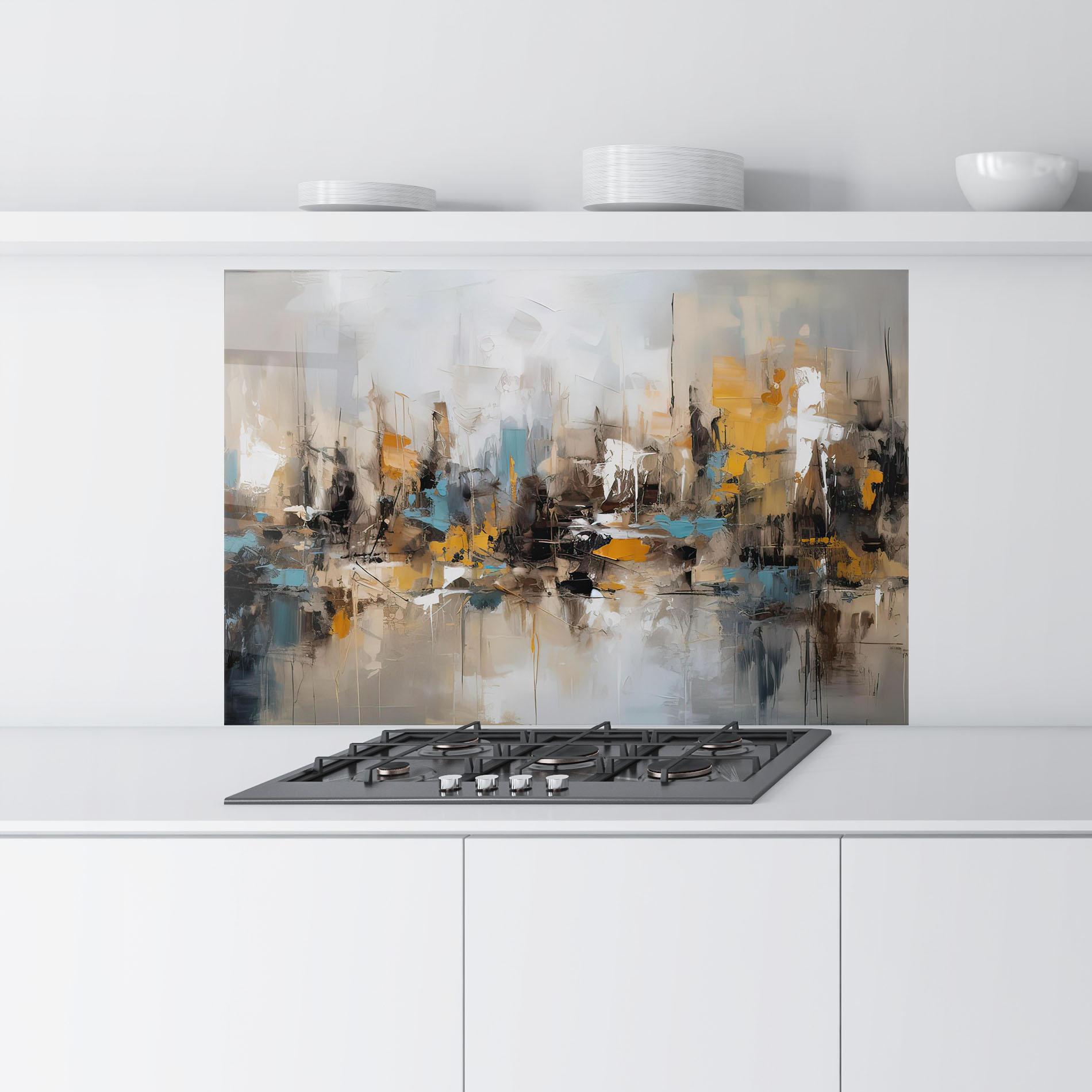 Konyhai üveg hátfal Abstract Los Angeles mockup 9