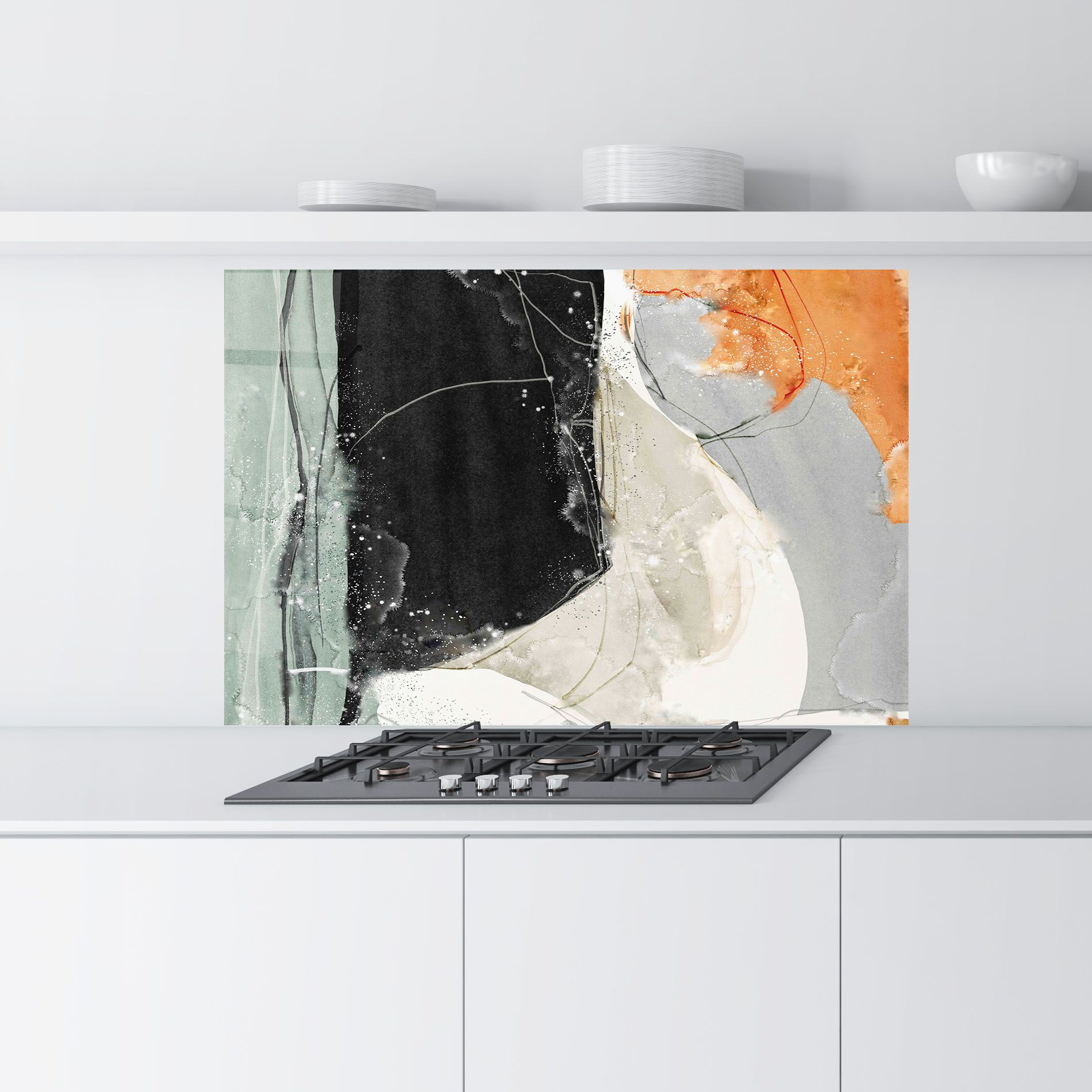 Beautiful White Drops mockup 9