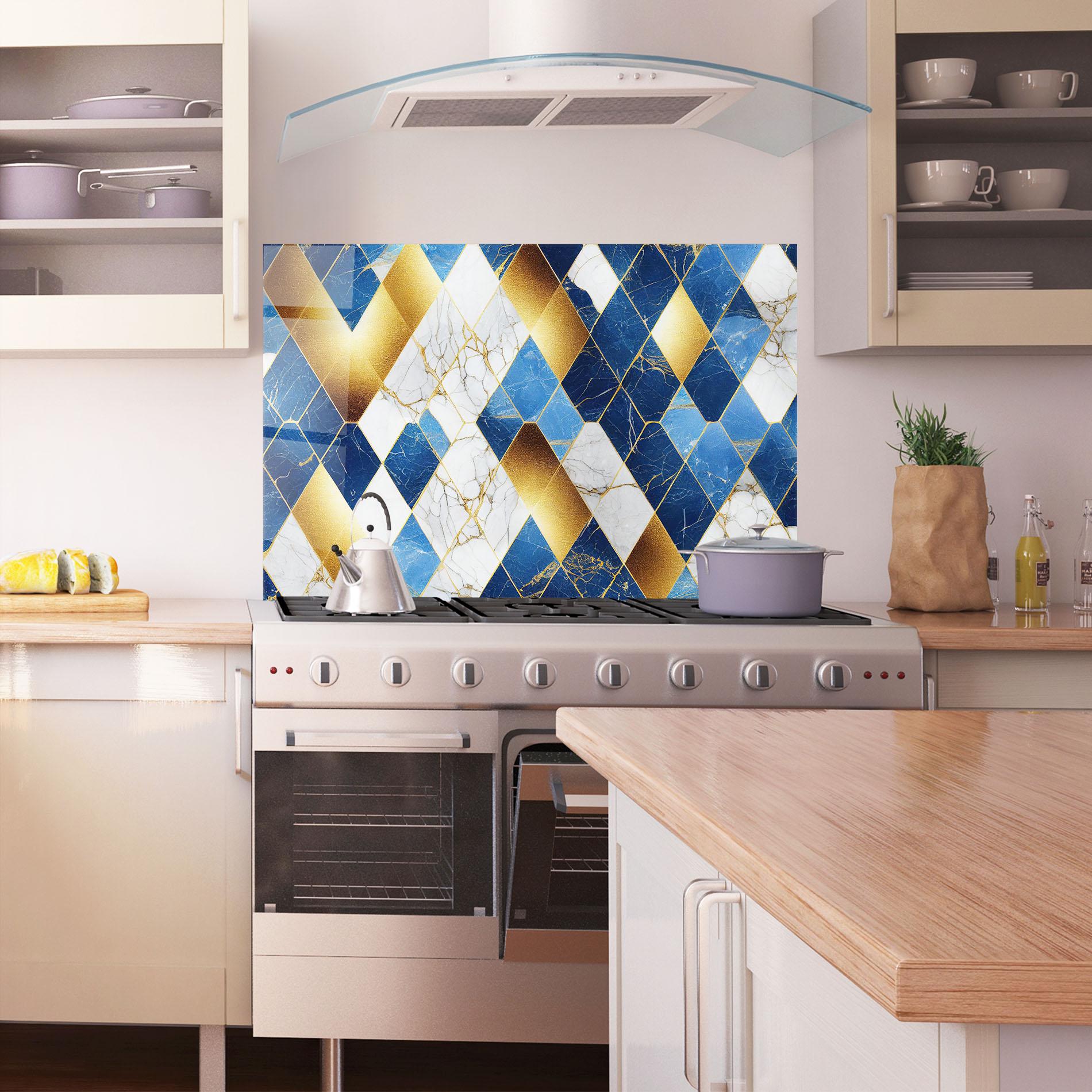 Konyhai üveg hátfal Abstract Stone Texture mockup 1