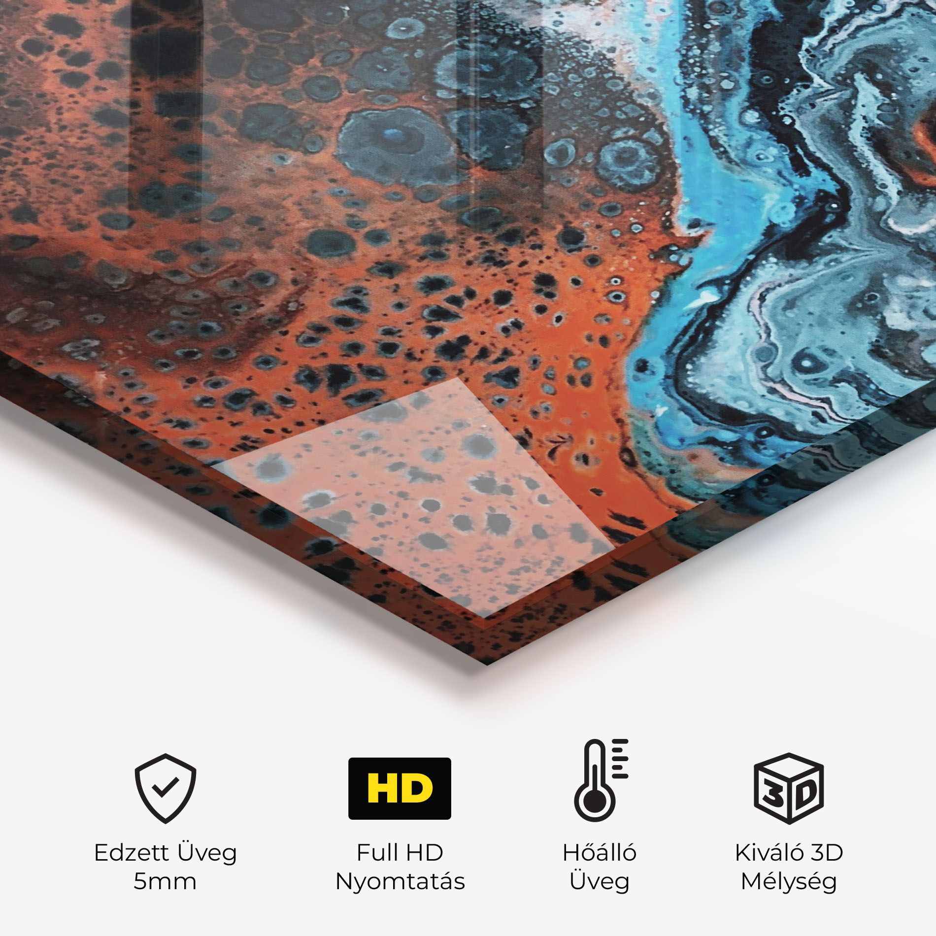 Abstract Turqoise Colors mockup 2