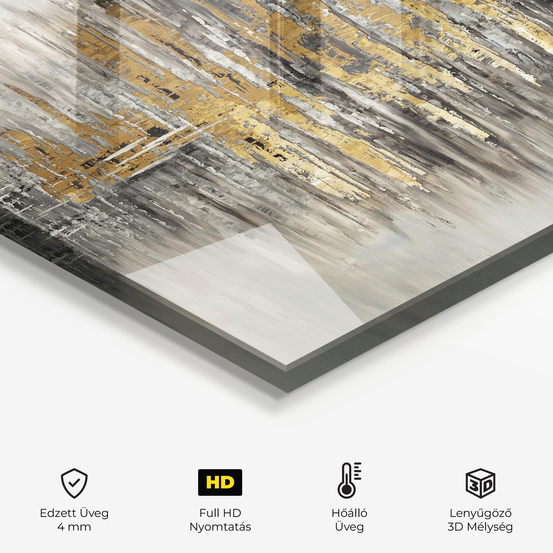 Konyhai üveg hátfal Acrylic Silver Paint mockup 2