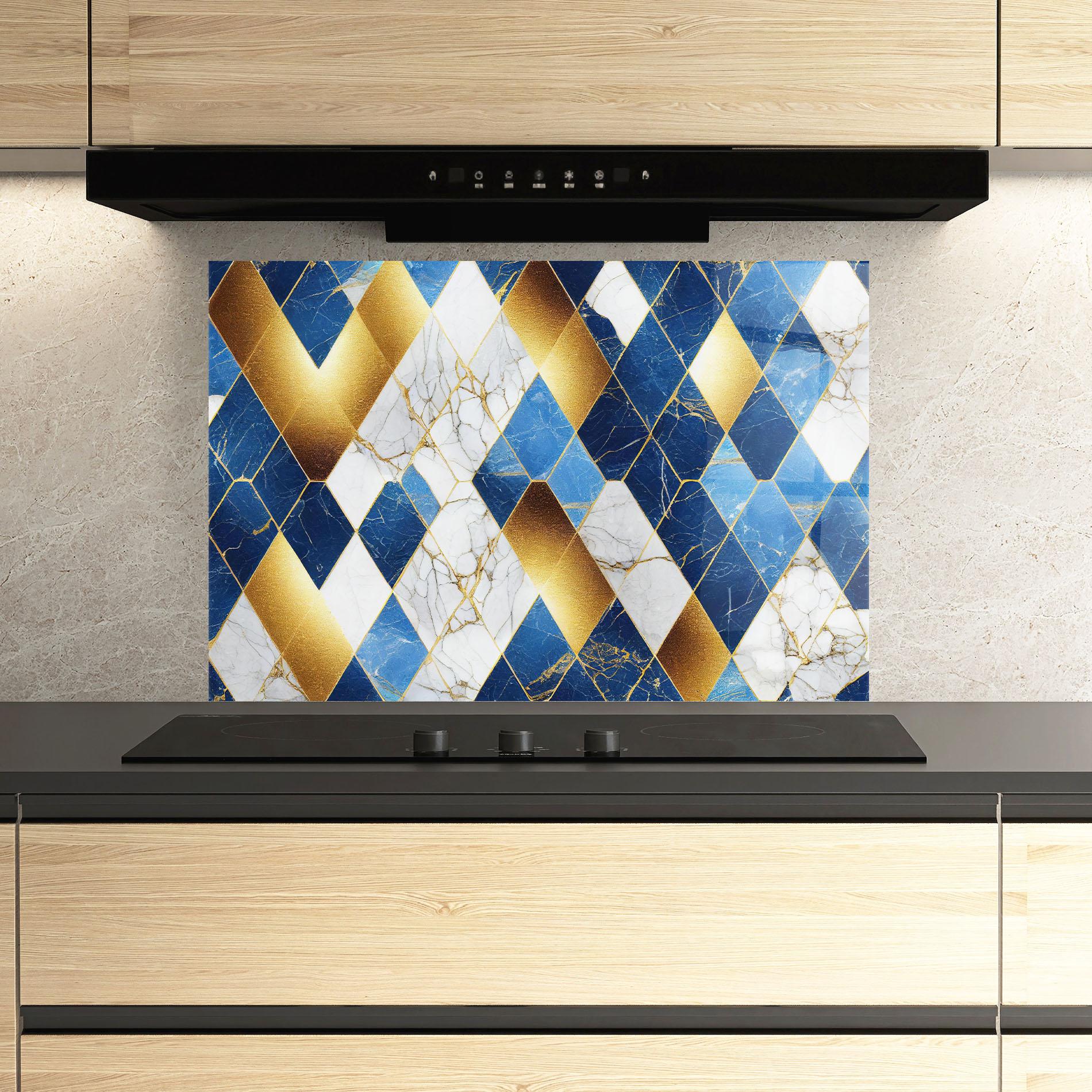 Konyhai üveg hátfal Abstract Stone Texture mockup 3