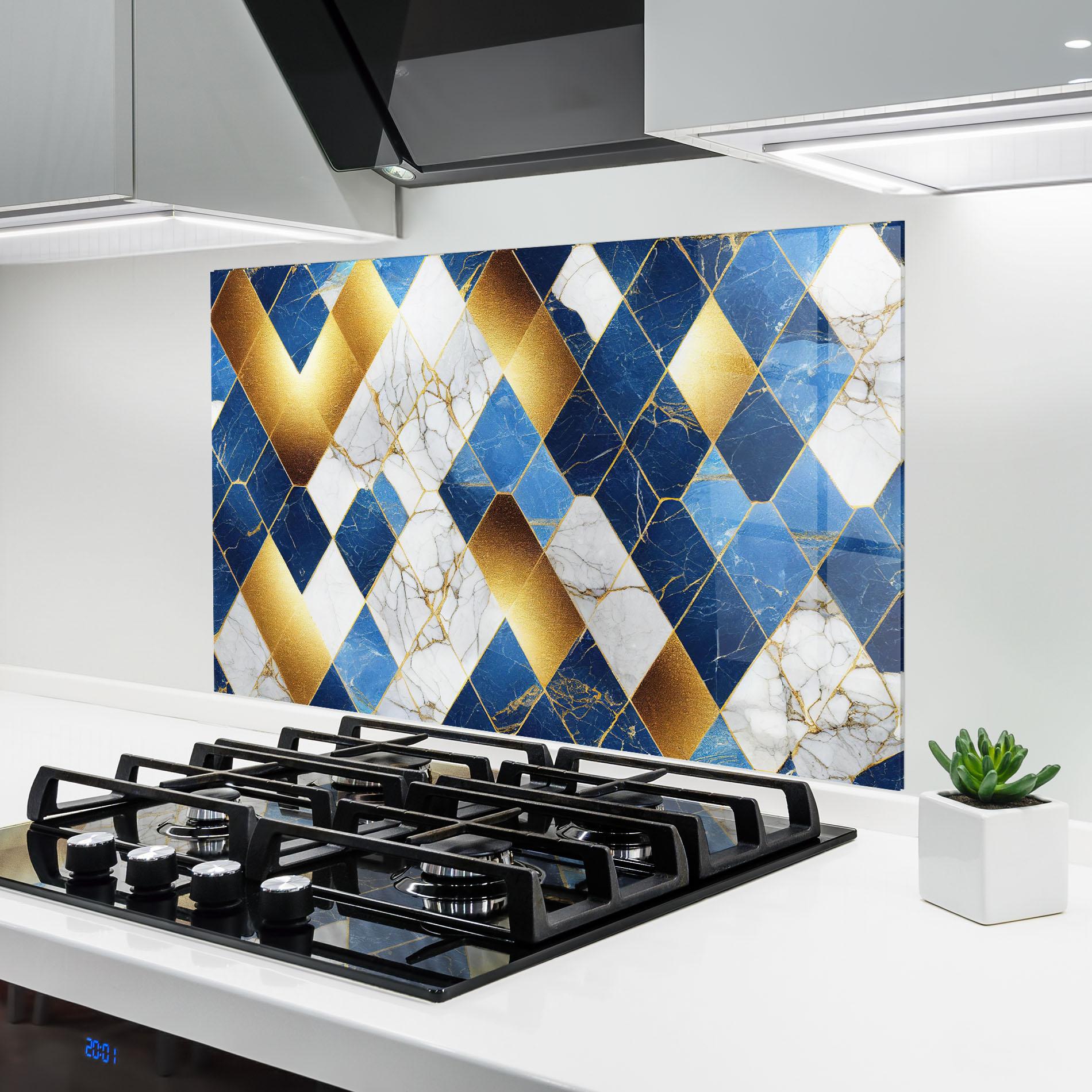 Konyhai üveg hátfal Abstract Stone Texture mockup 6