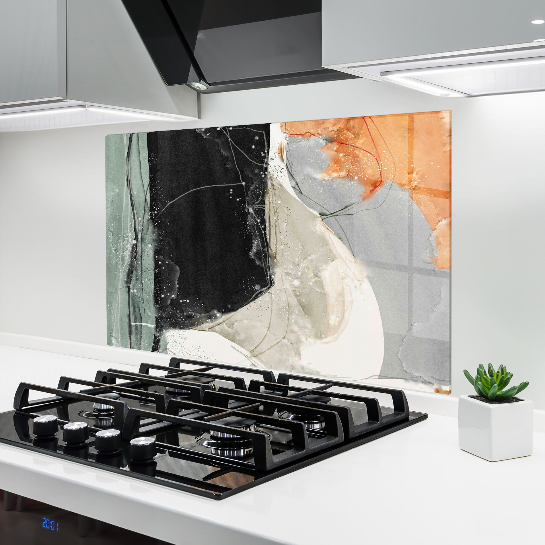 Beautiful White Drops mockup 6