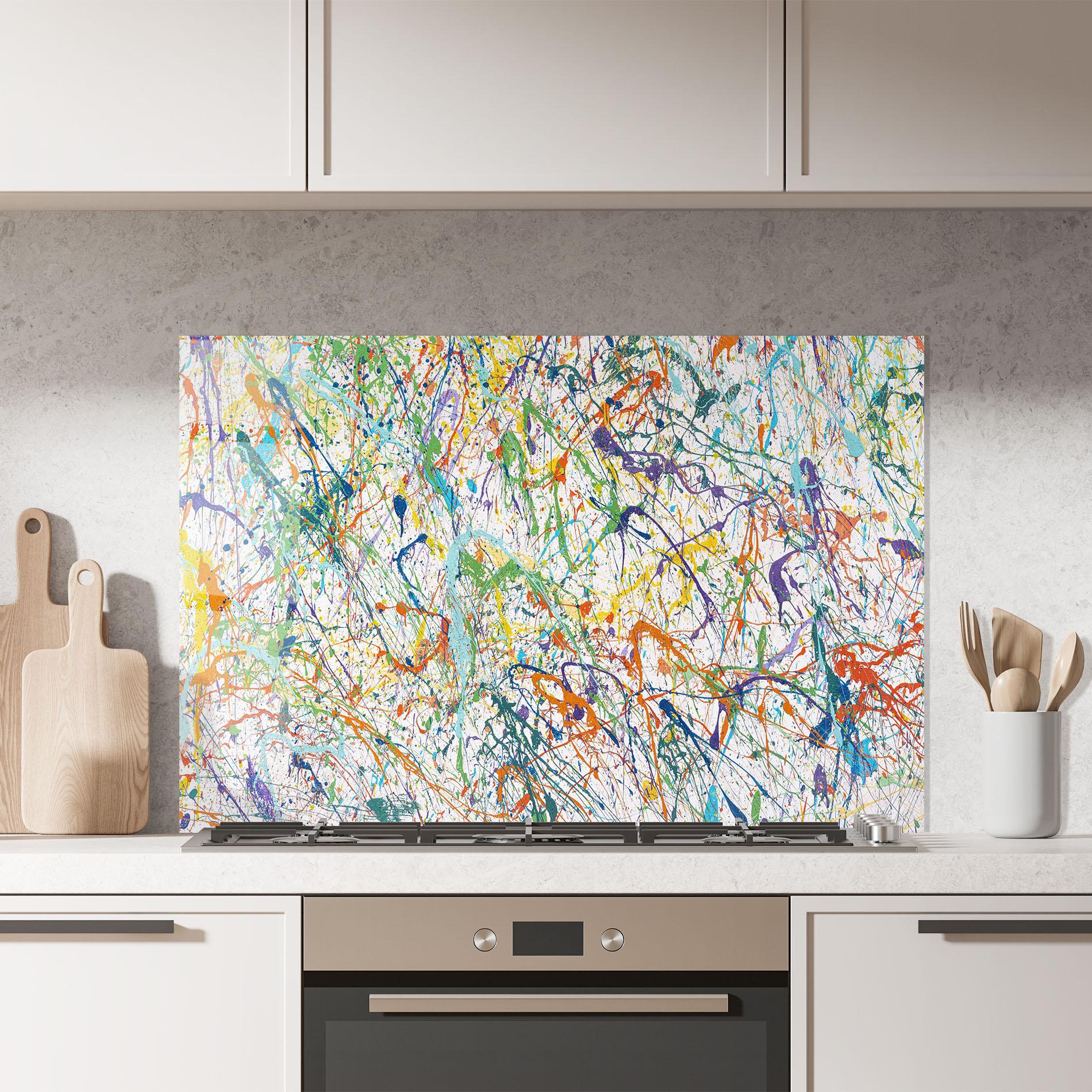 Konyhai üveg hátfal Art Explosion mockup 7
