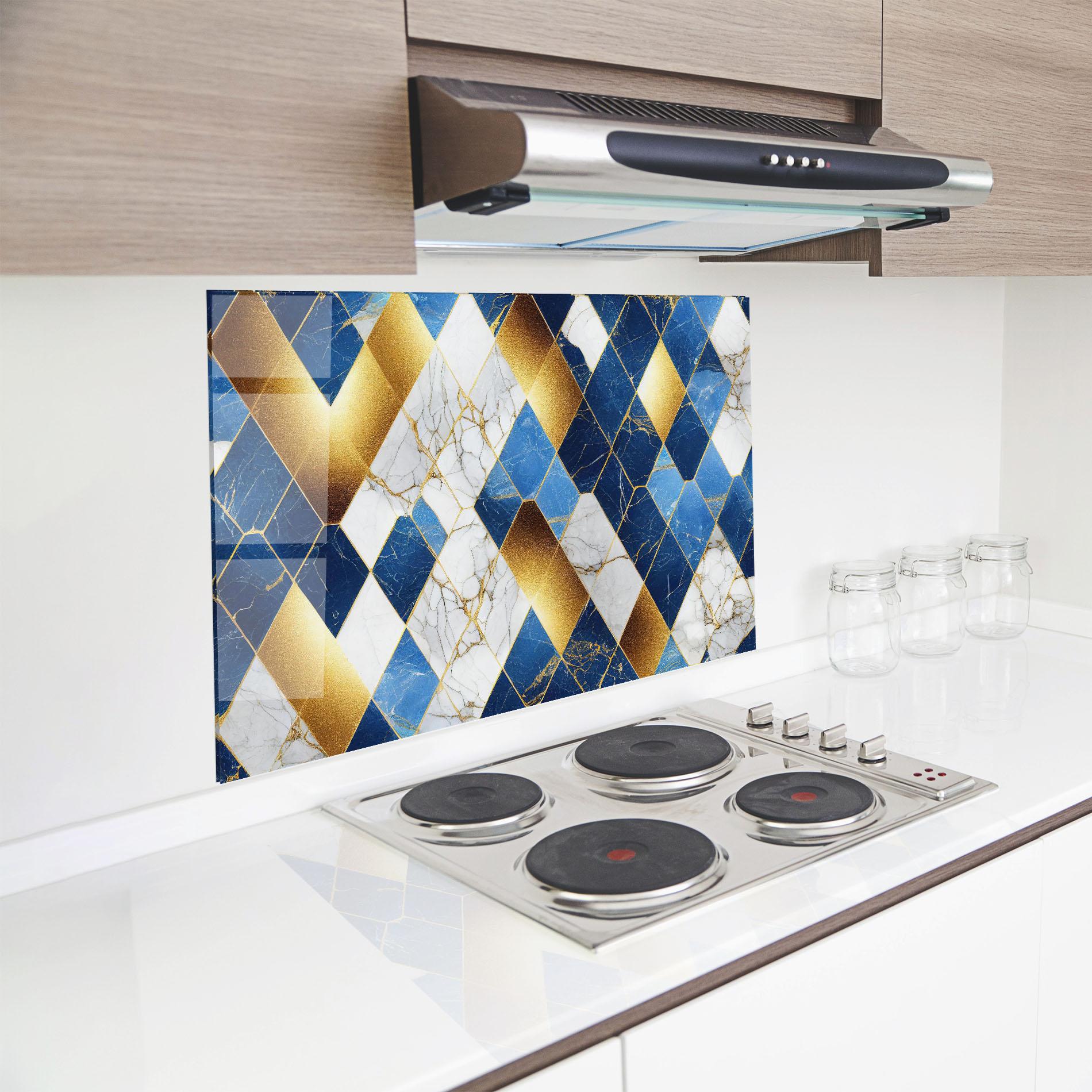 Konyhai üveg hátfal Abstract Stone Texture mockup 8