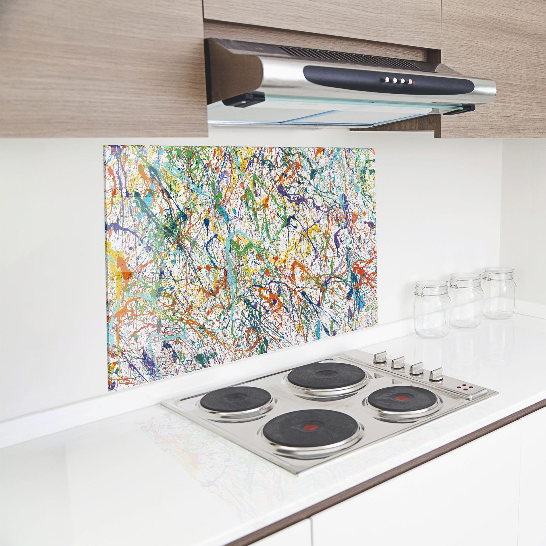 Konyhai üveg hátfal Art Explosion mockup 8