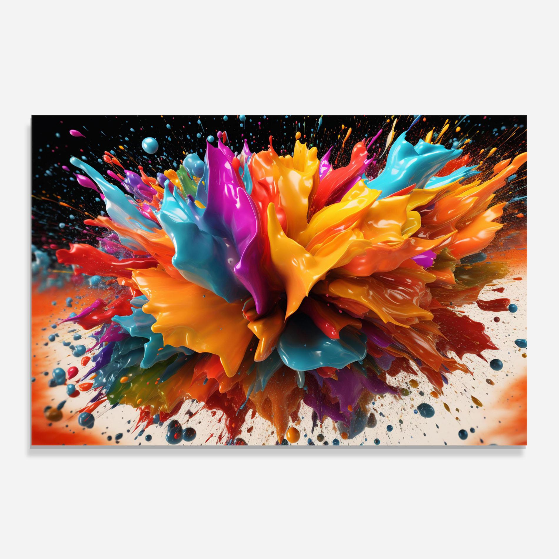 Konyhai üveg hátfal Abstract Splash mockup 0
