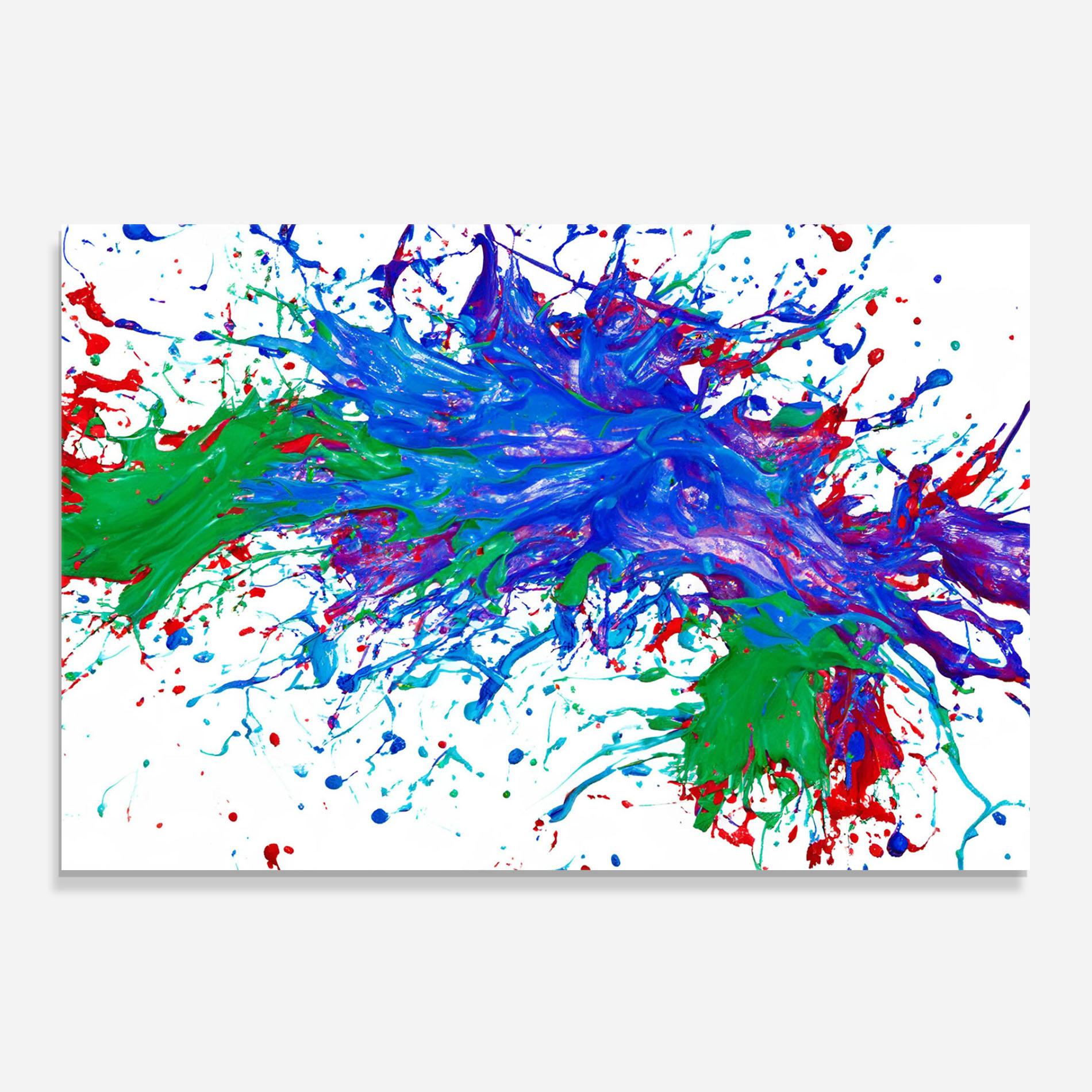 Konyhai üveg hátfal Colorful Blue Purple mockup 0