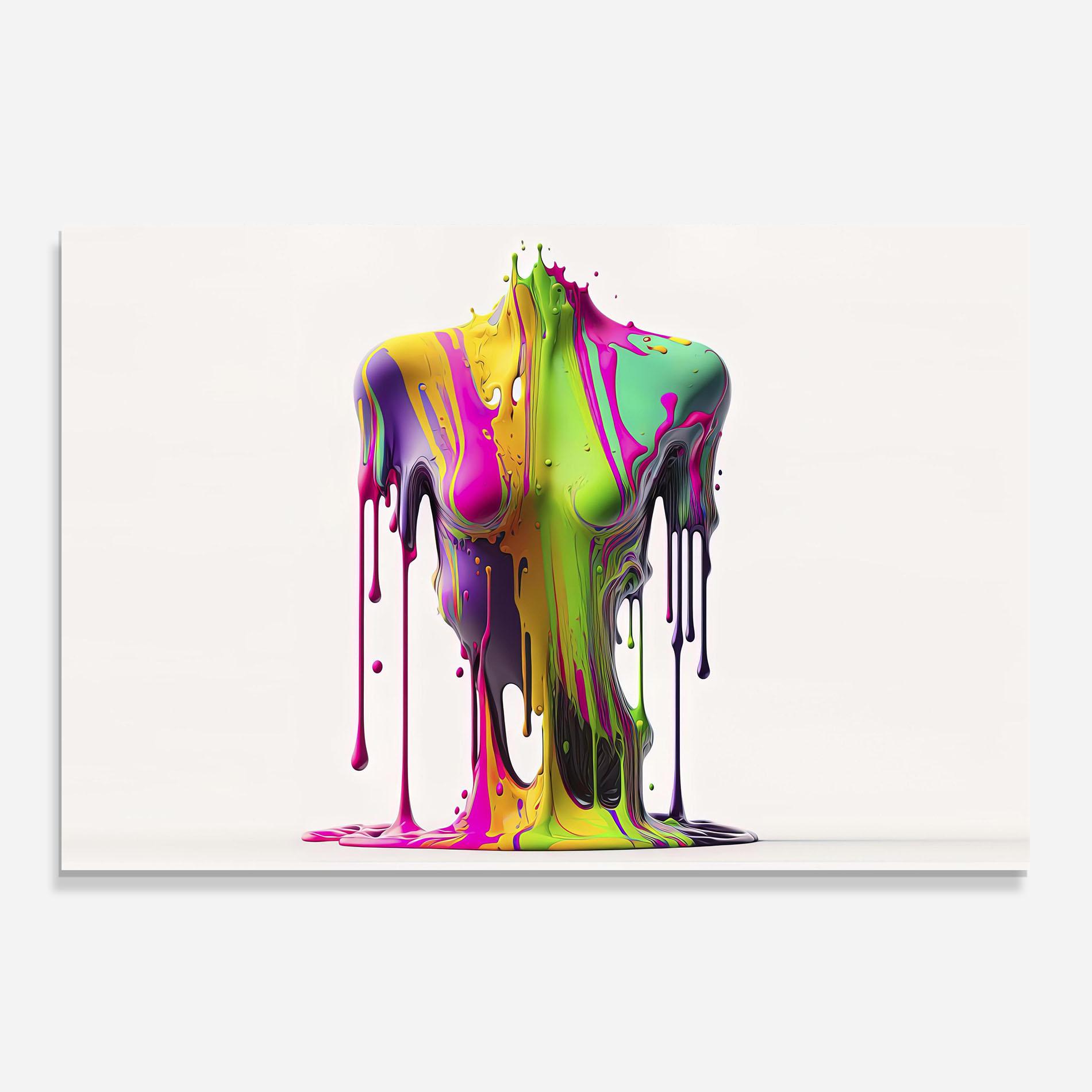 Konyhai üveg hátfal Colorful Body mockup 0