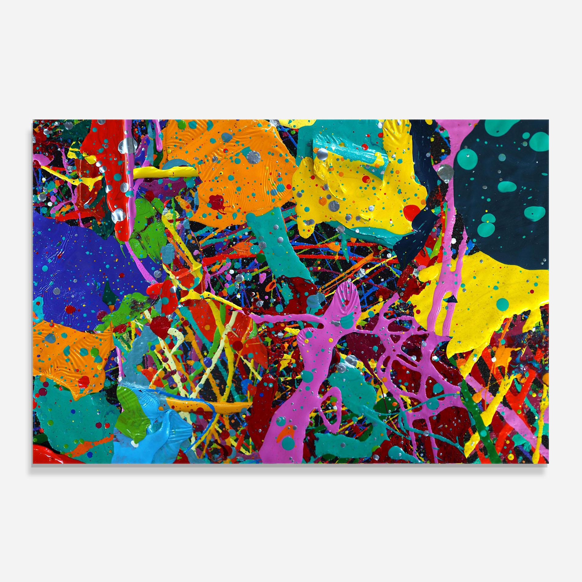 Konyhai üveg hátfal Dark Panorama mockup 0