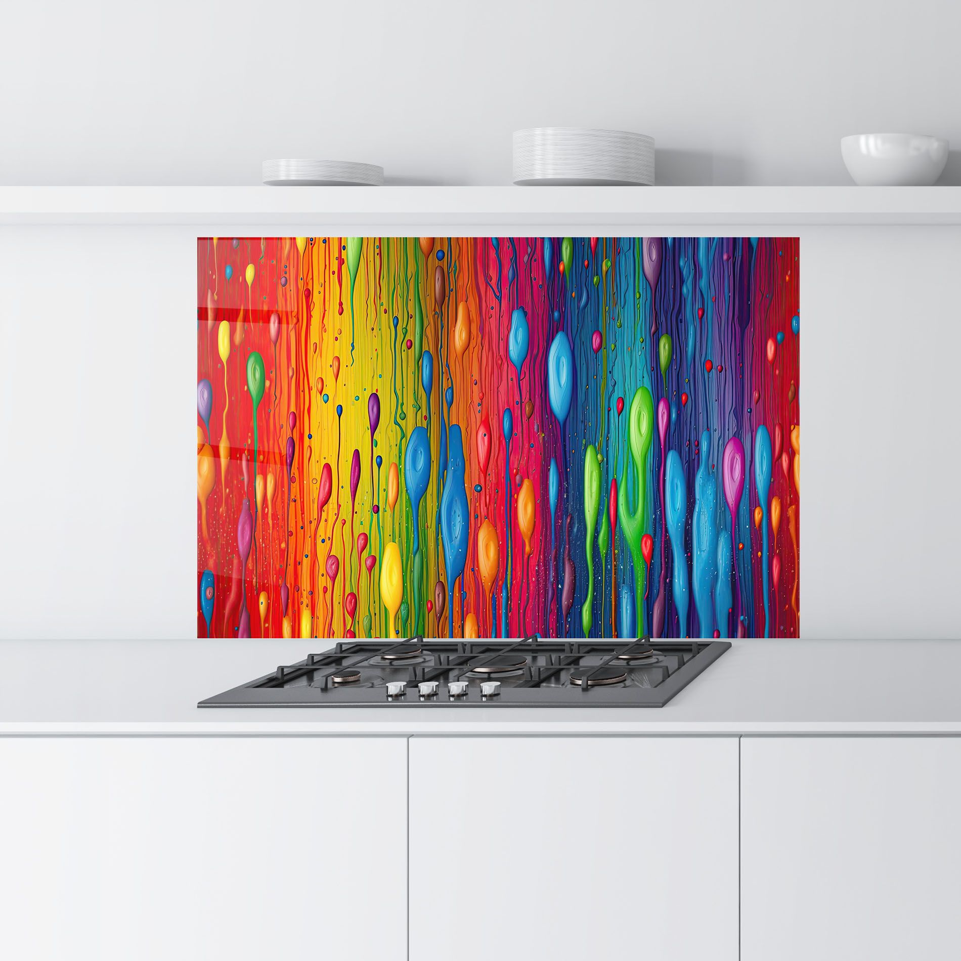 Abstract Rainbow Pattern mockup 9