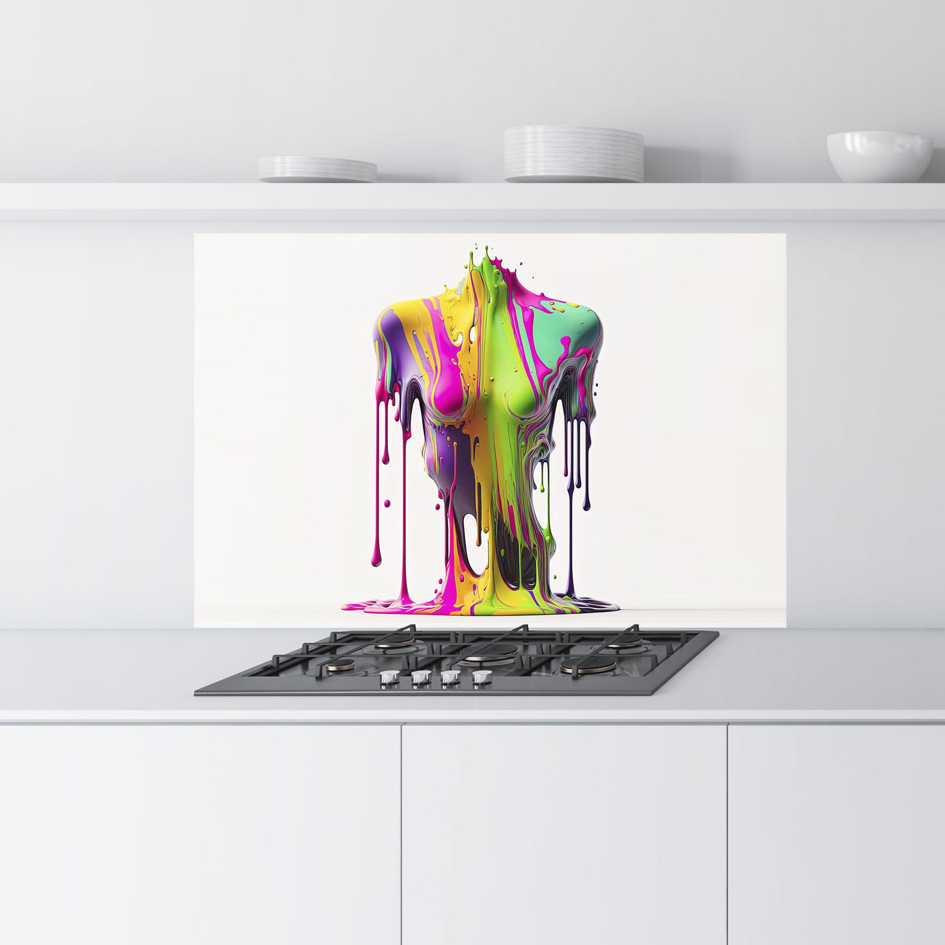 Konyhai üveg hátfal Colorful Body mockup 9