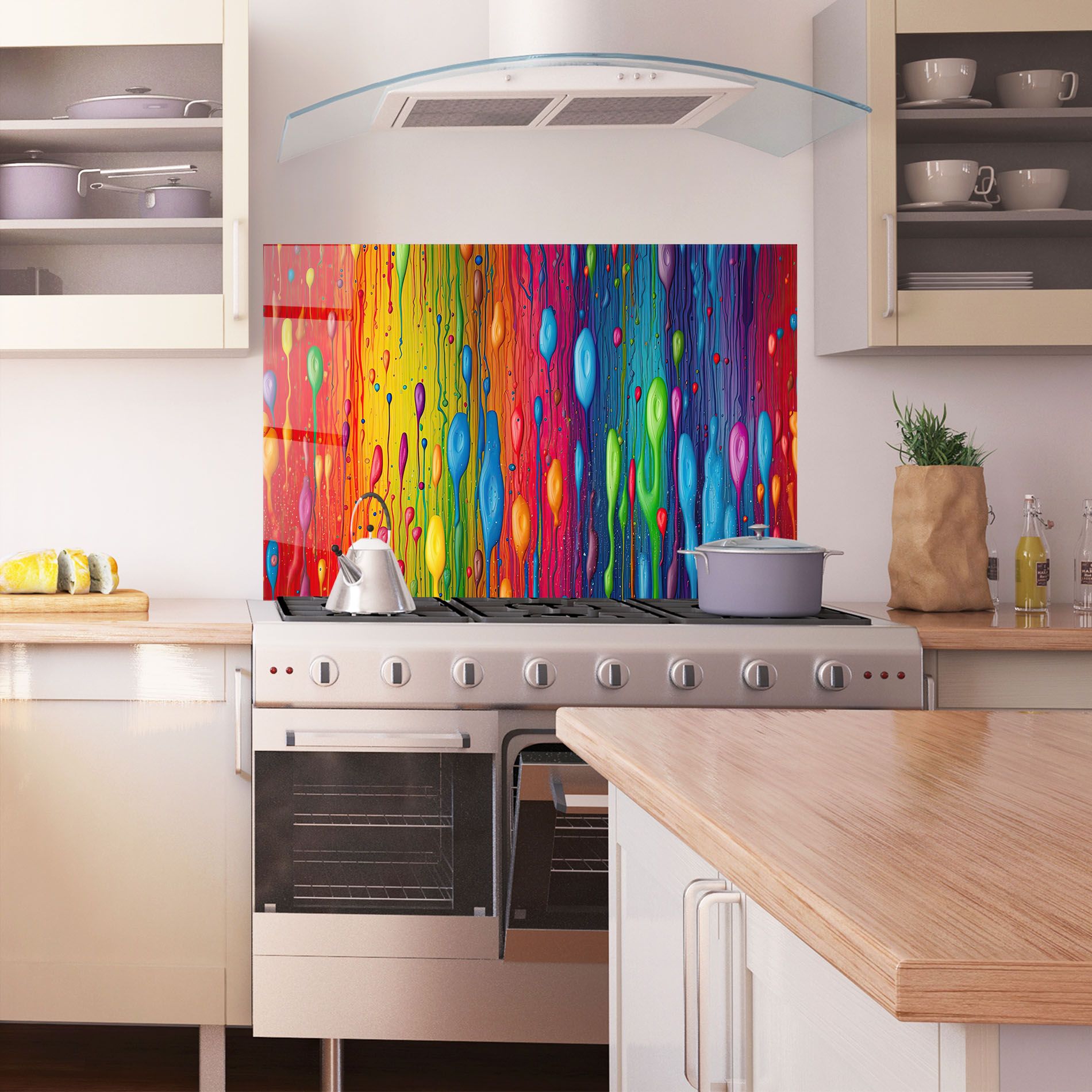 Abstract Rainbow Pattern mockup 1