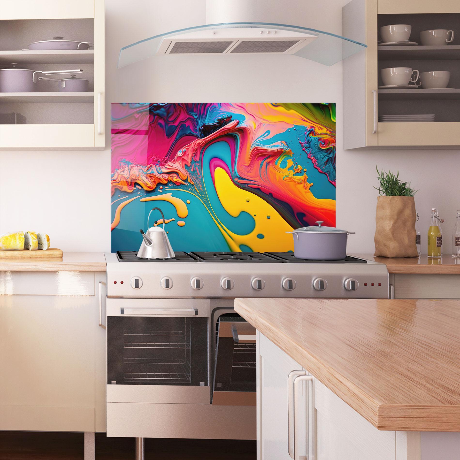 Konyhai üveg hátfal Acrylic Close Up mockup 1