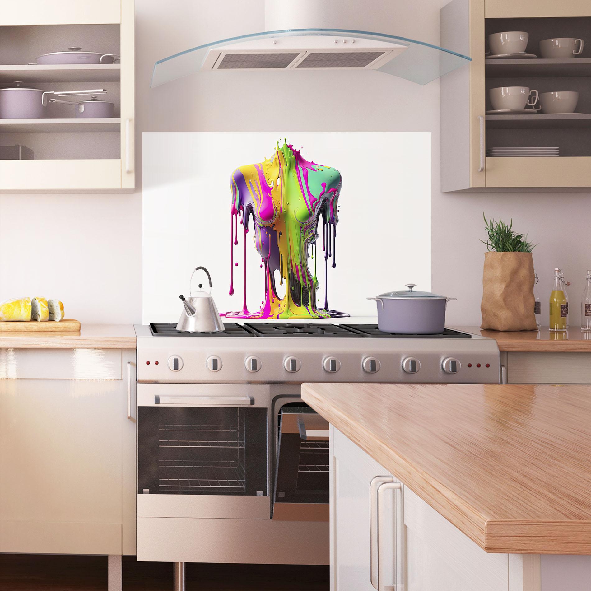 Konyhai üveg hátfal Colorful Body mockup 1