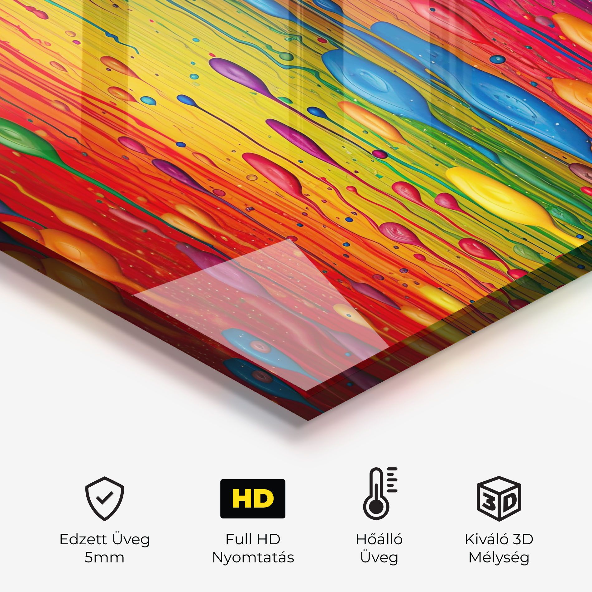 Abstract Rainbow Pattern mockup 2