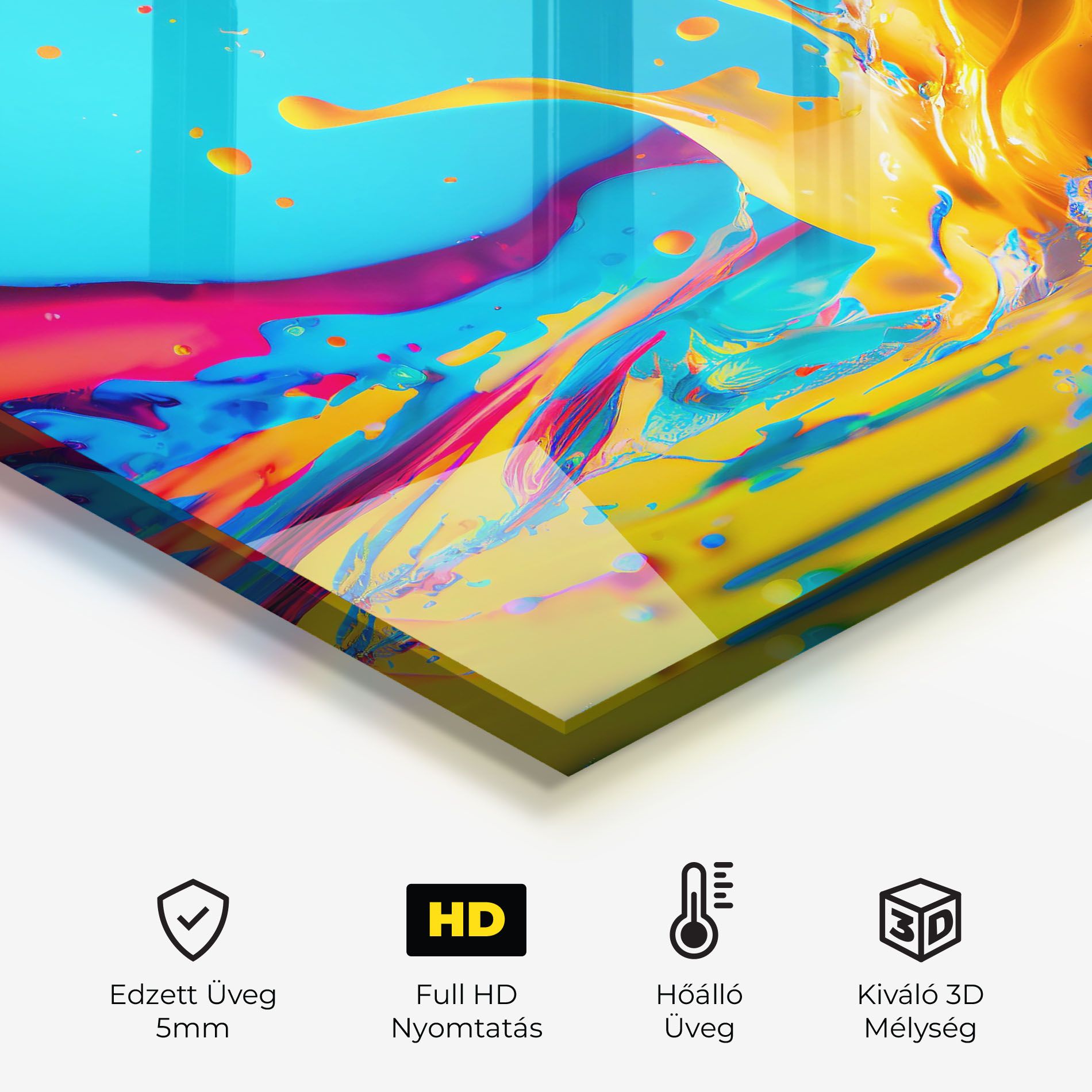 Colorful Water Splashing mockup 2