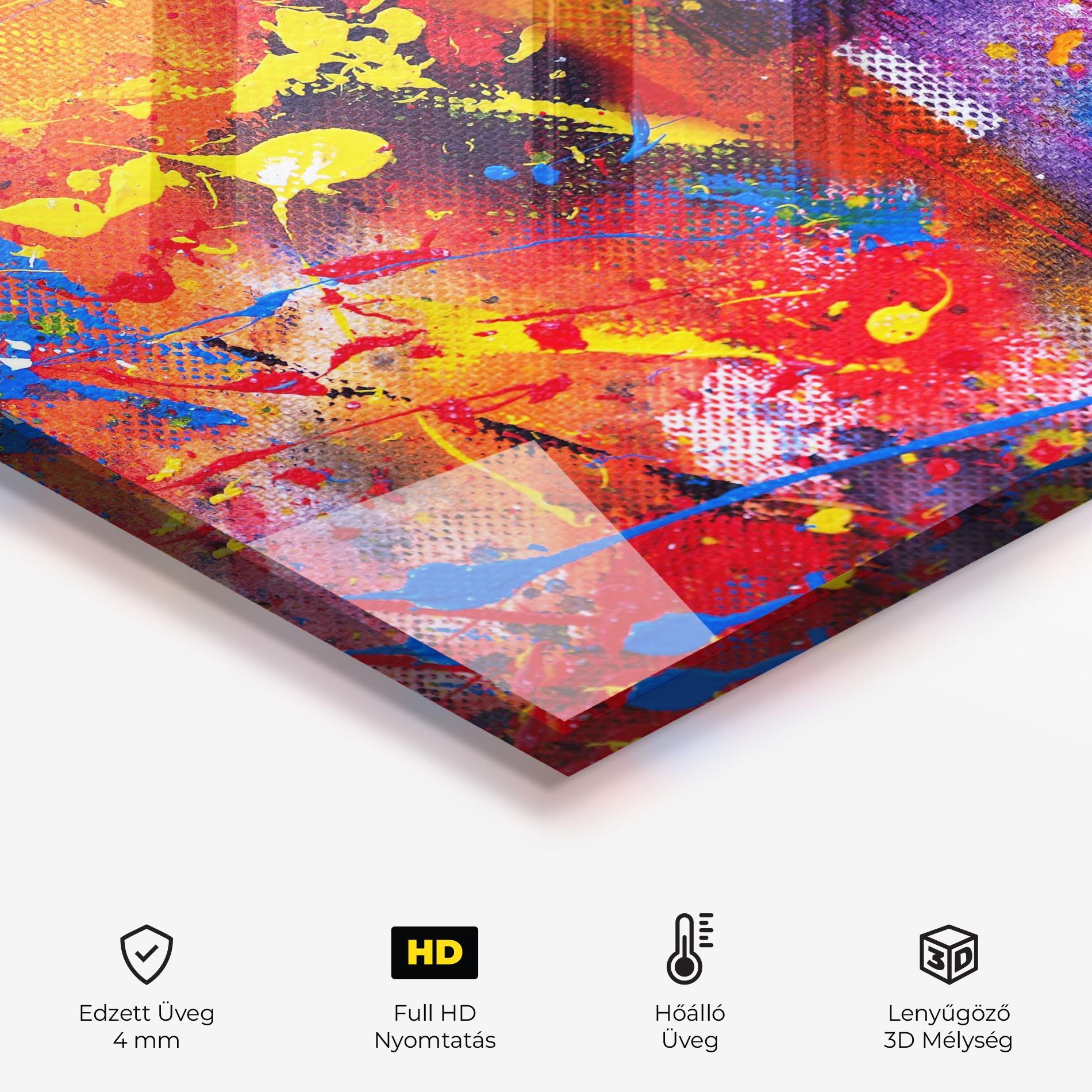 Konyhai üveg hátfal Art Panorama mockup 2