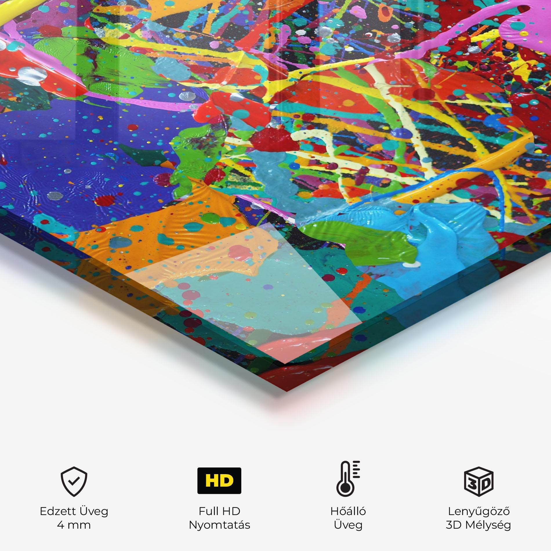 Konyhai üveg hátfal Dark Panorama mockup 2